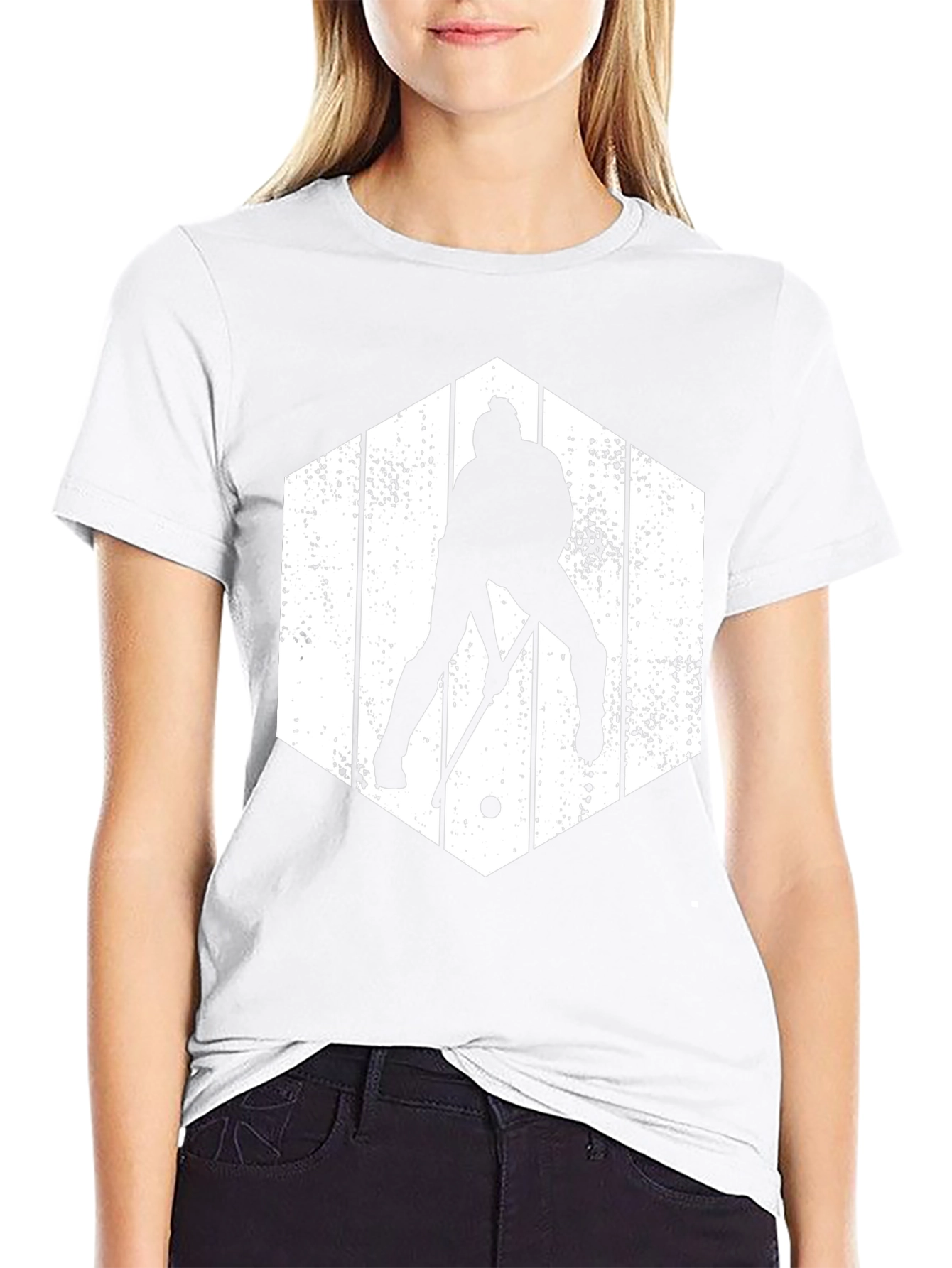 Hockey Player Graphic Tee - Stylish Sports Shirt