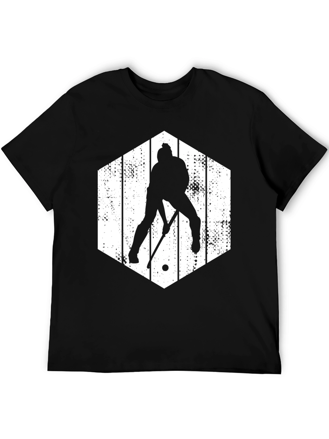 Hockey Player Graphic Tee - Stylish Sports Shirt