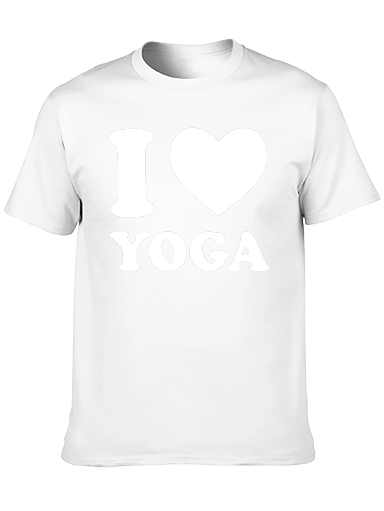 I Heart Yoga T-Shirt - Black Cotton Tee