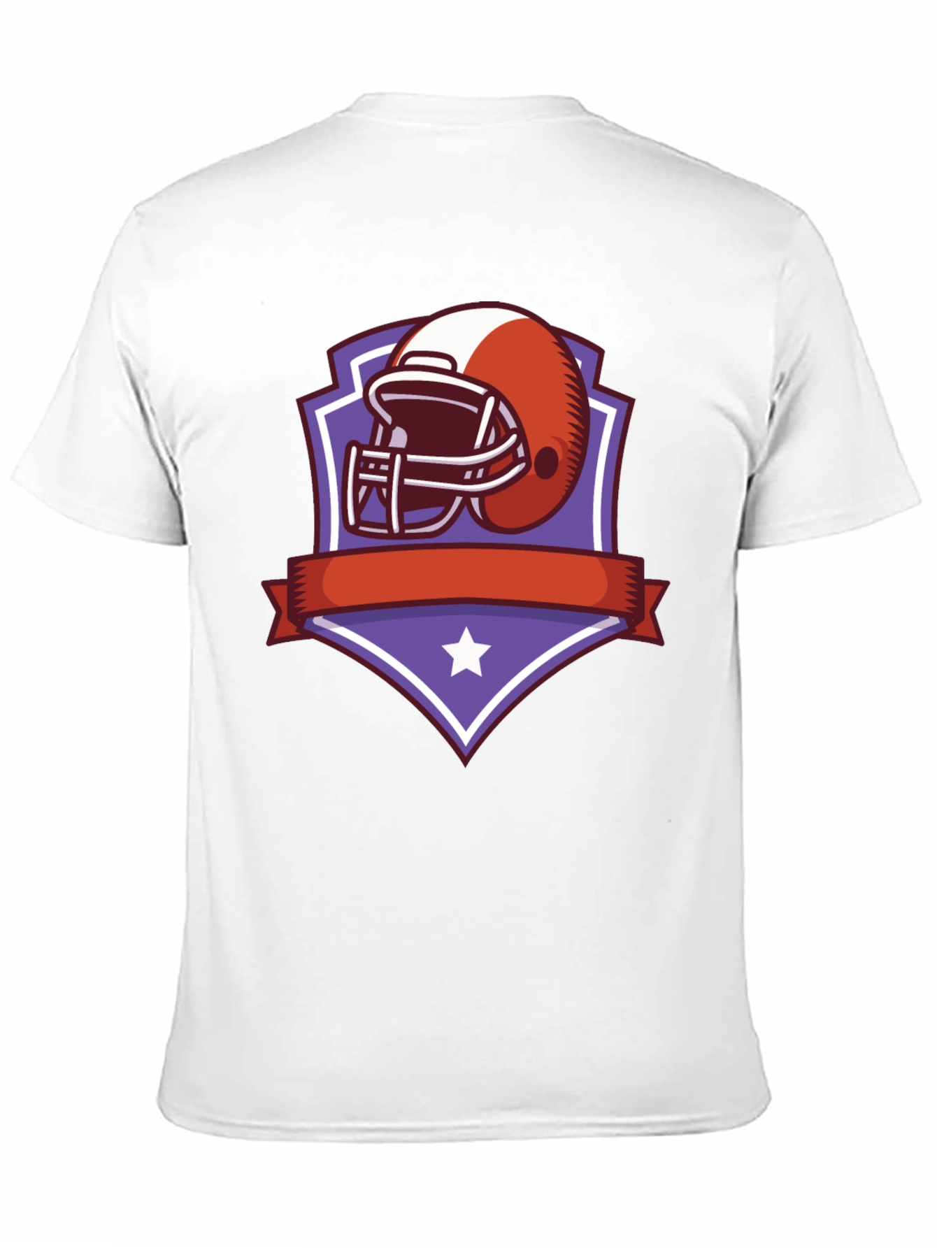 Football Helmet Shield Graphic Tee - Black