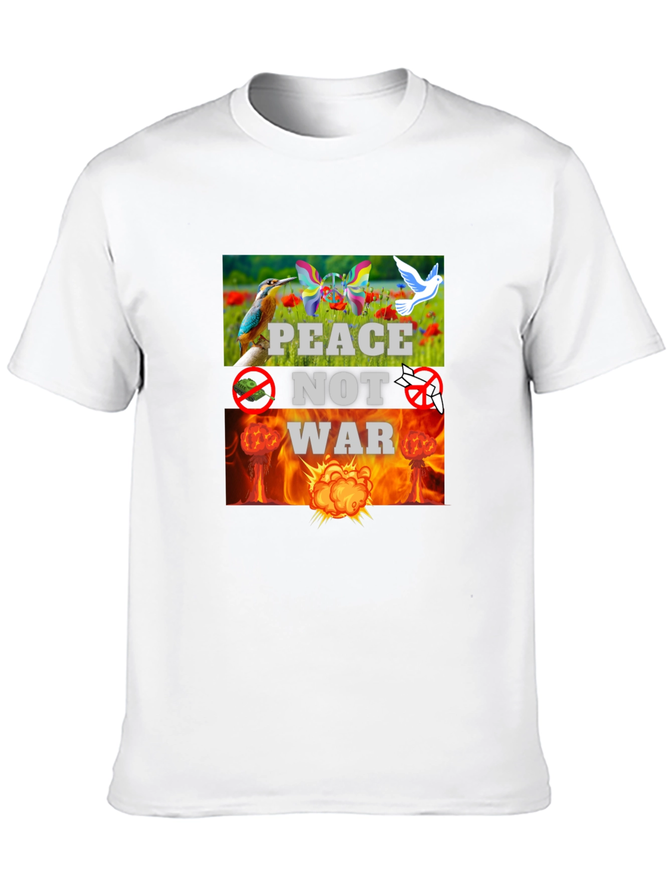 Peace Not War Graphic T-Shirt