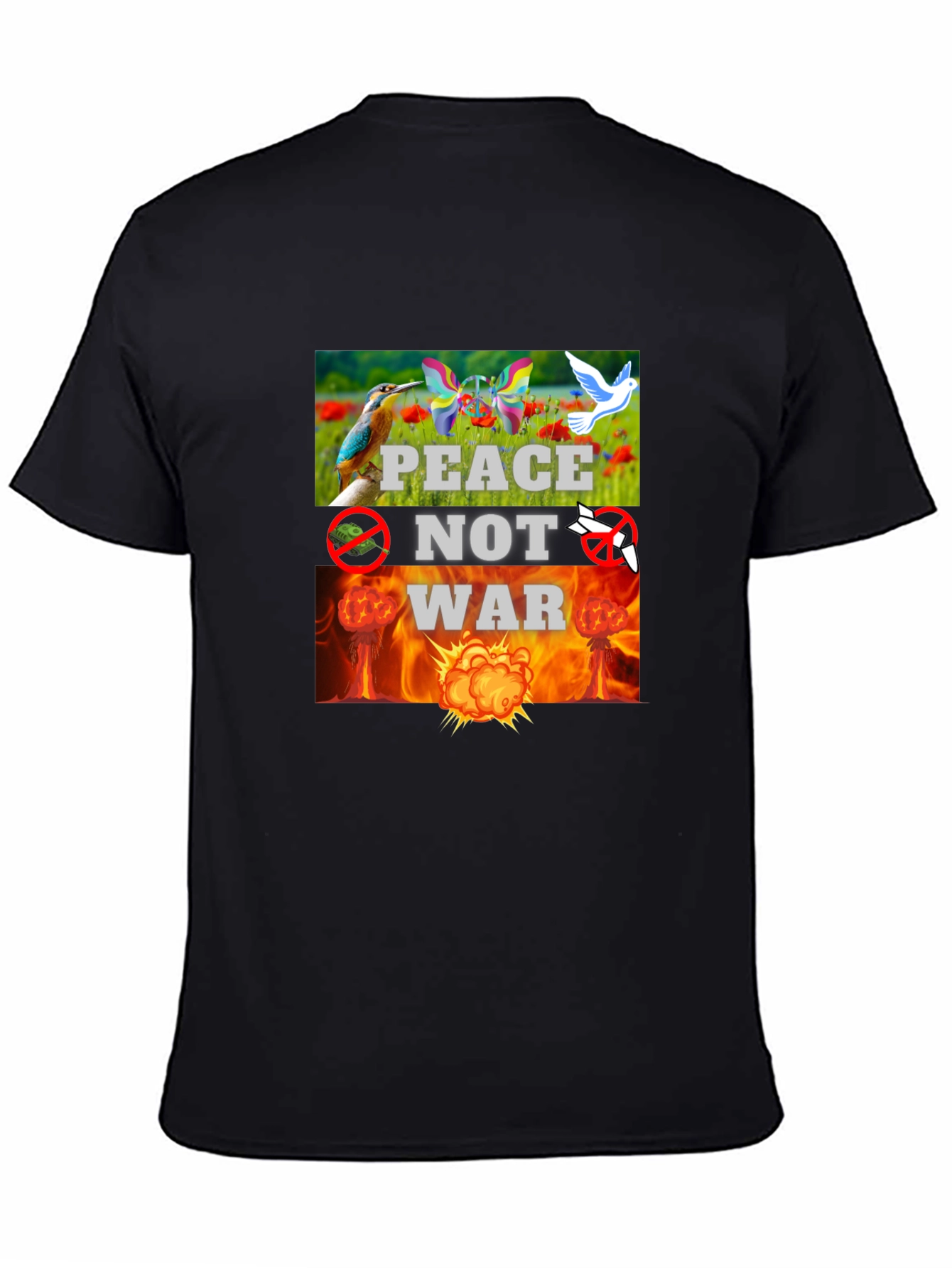Peace Not War Graphic T-Shirt