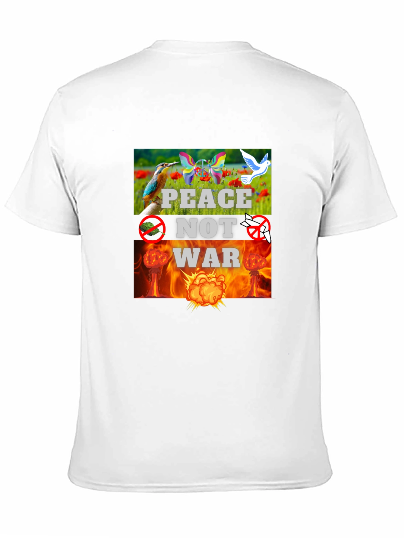 Peace Not War Graphic T-Shirt