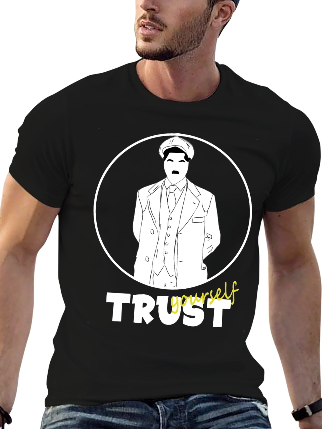 Trust Yourself Graphic Tee - Peaky Blinders Style
