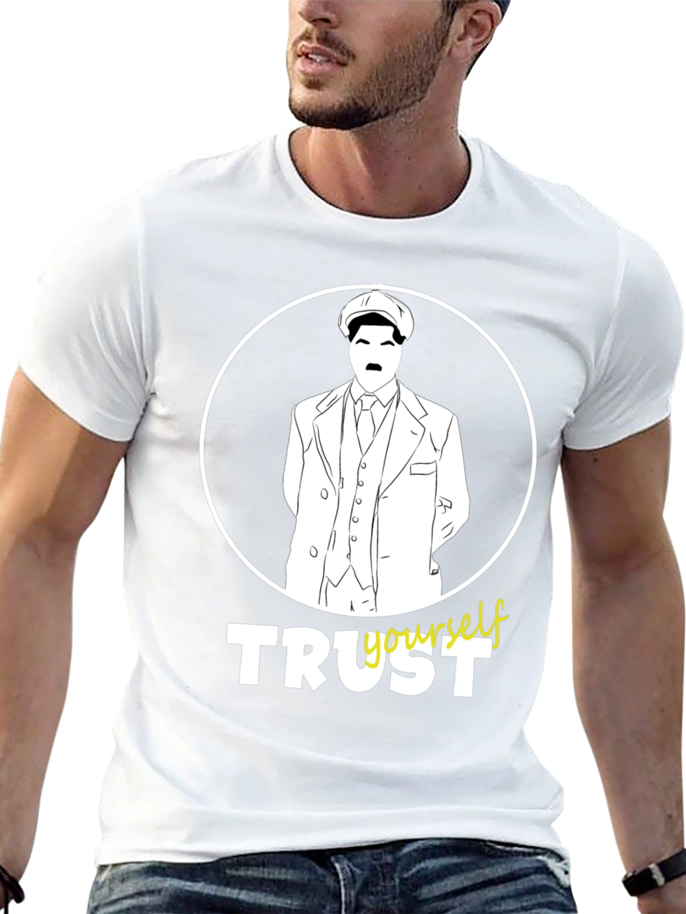 Trust Yourself Graphic Tee - Peaky Blinders Style