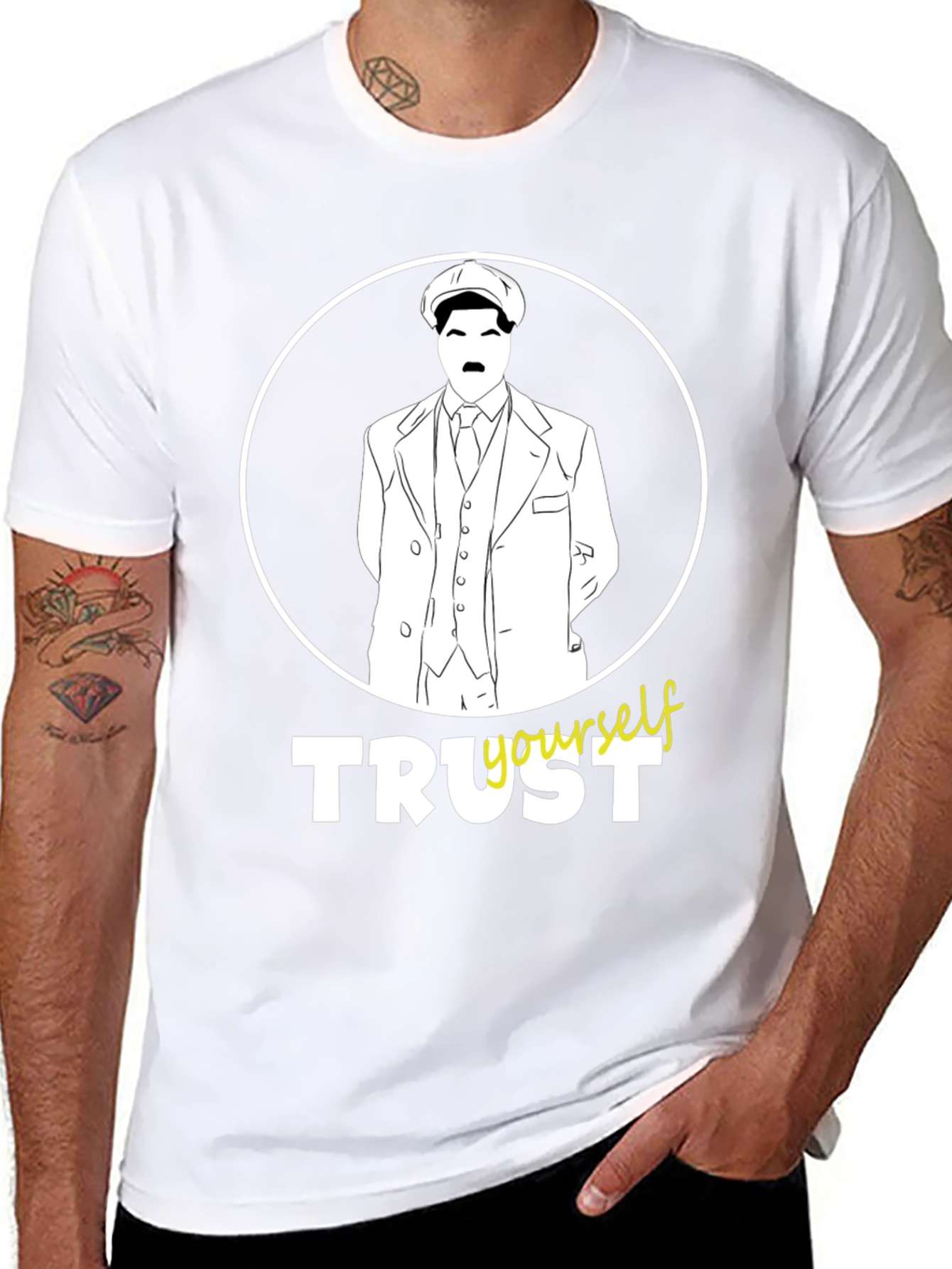 Trust Yourself Graphic Tee - Peaky Blinders Style