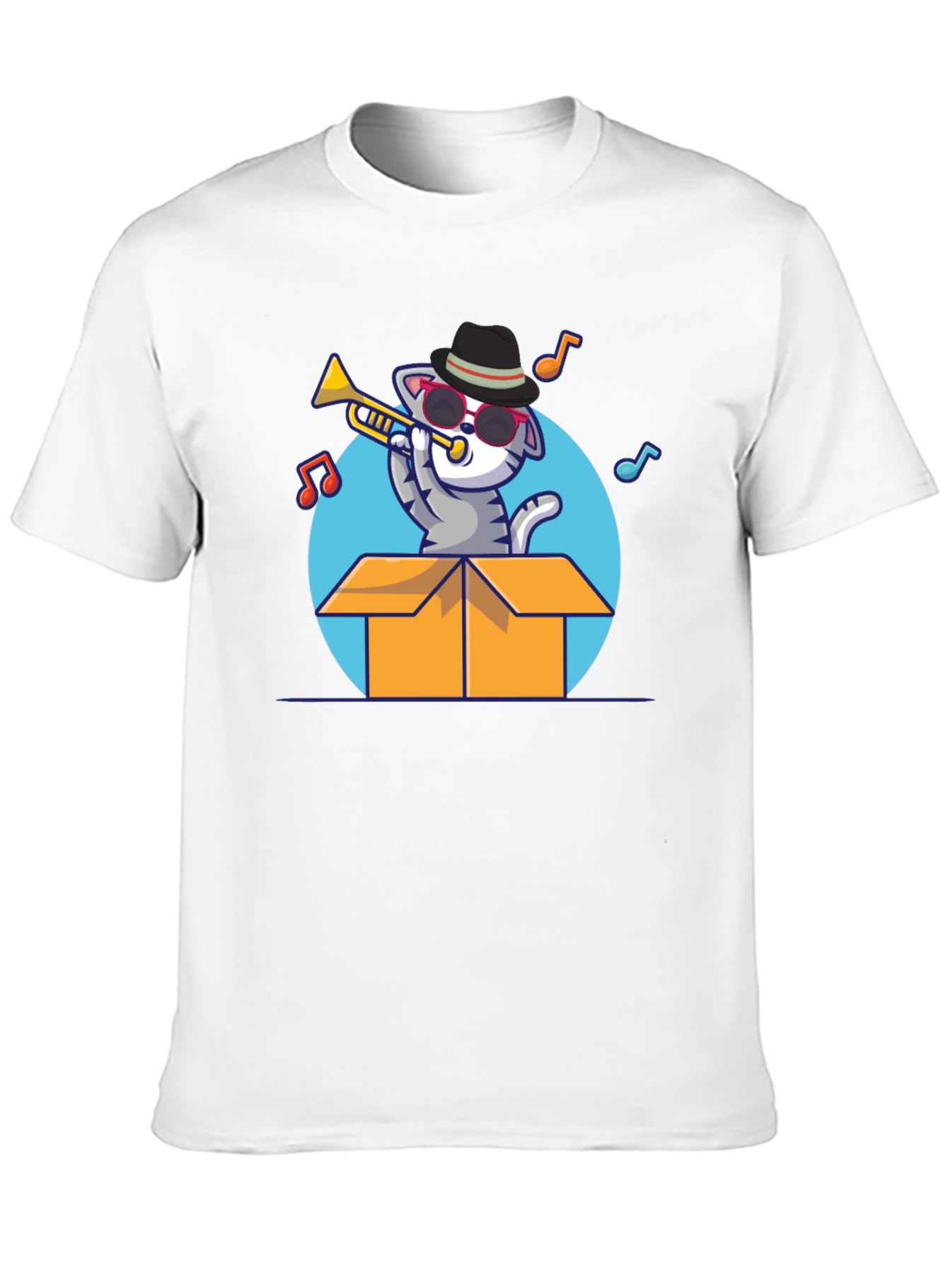 Cool Cat Trumpet Player T-Shirt