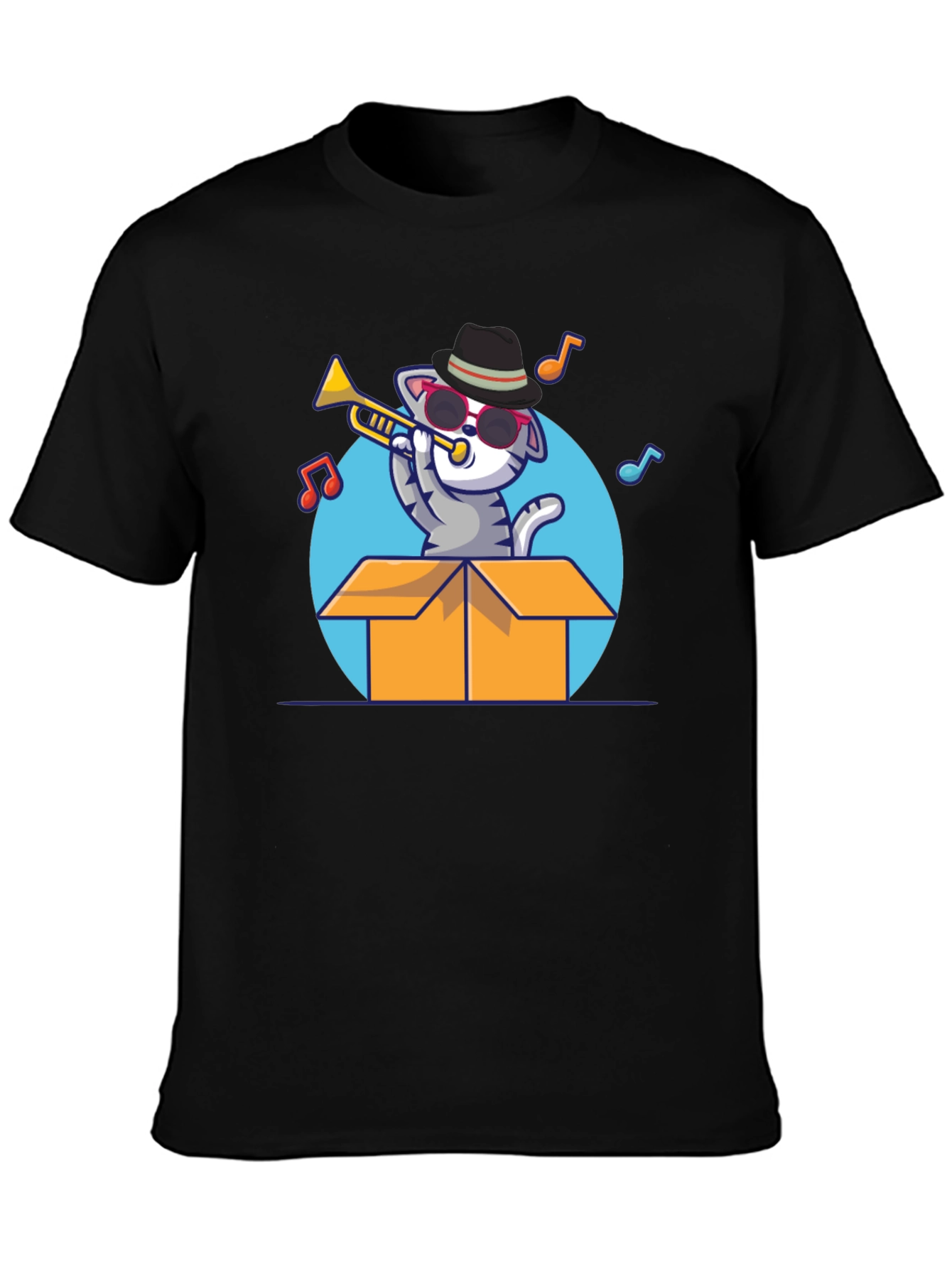 Cool Cat Trumpet Player T-Shirt