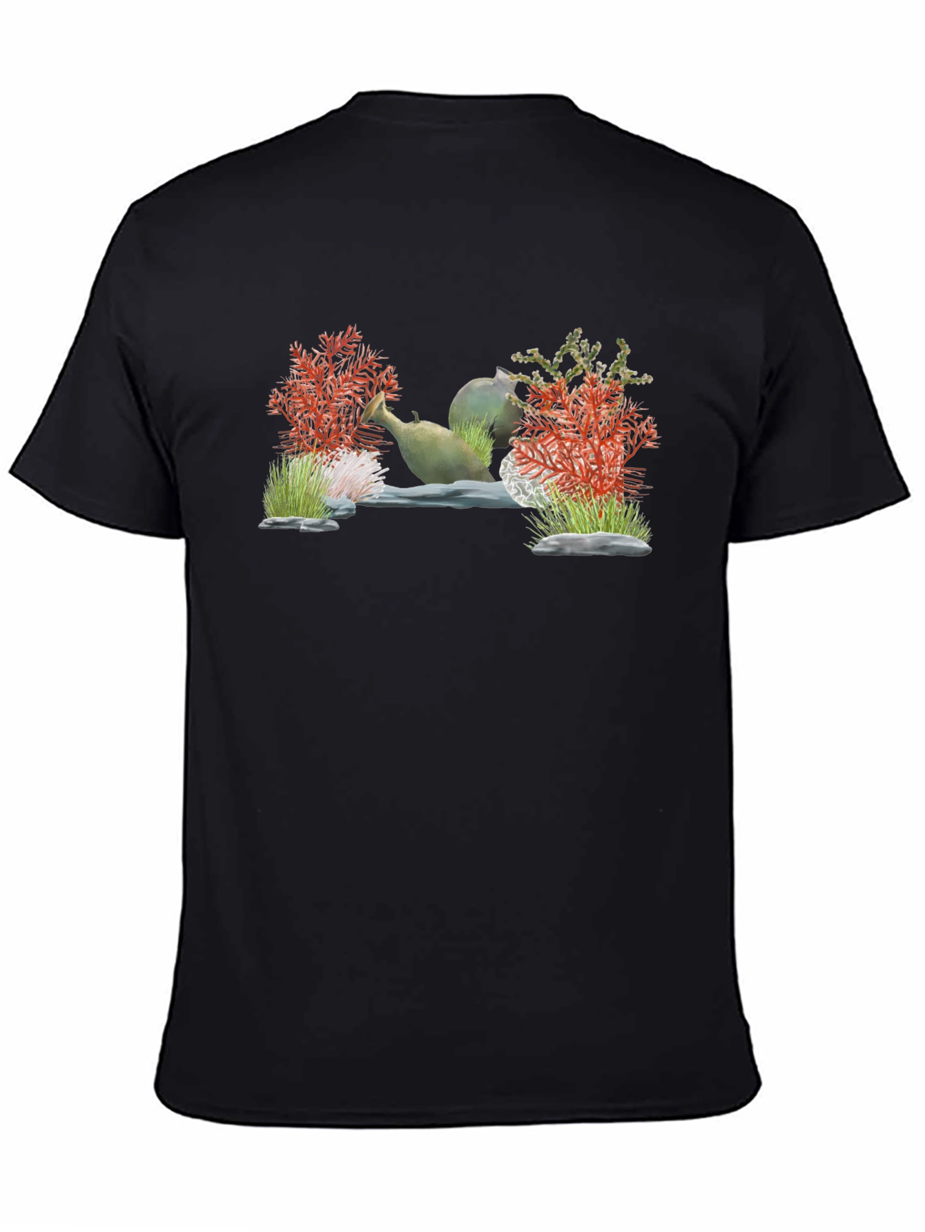 Unique Aquarium Scene Graphic T-Shirt