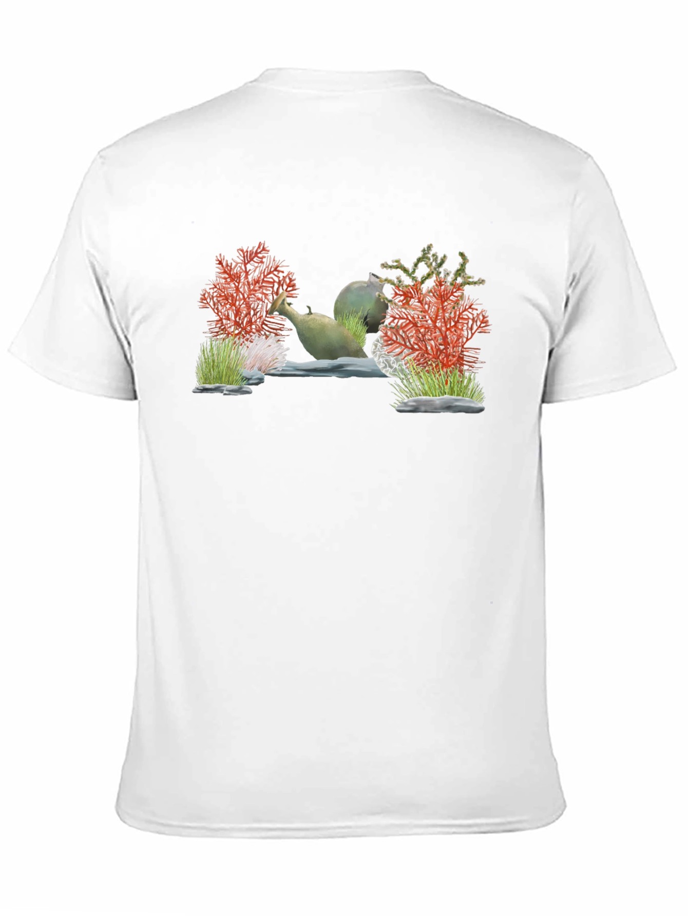 Unique Aquarium Scene Graphic T-Shirt