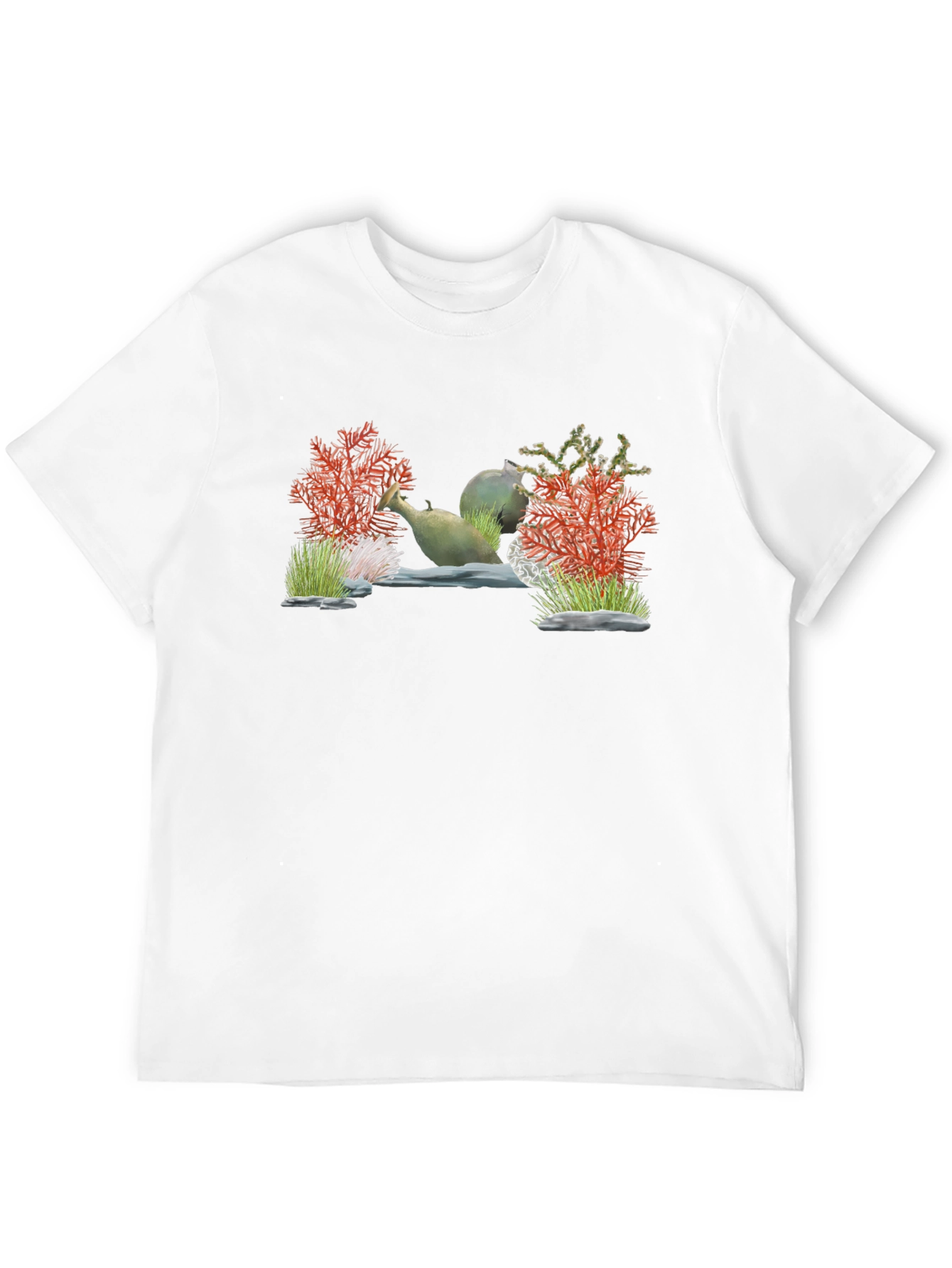 Unique Aquarium Scene Graphic T-Shirt