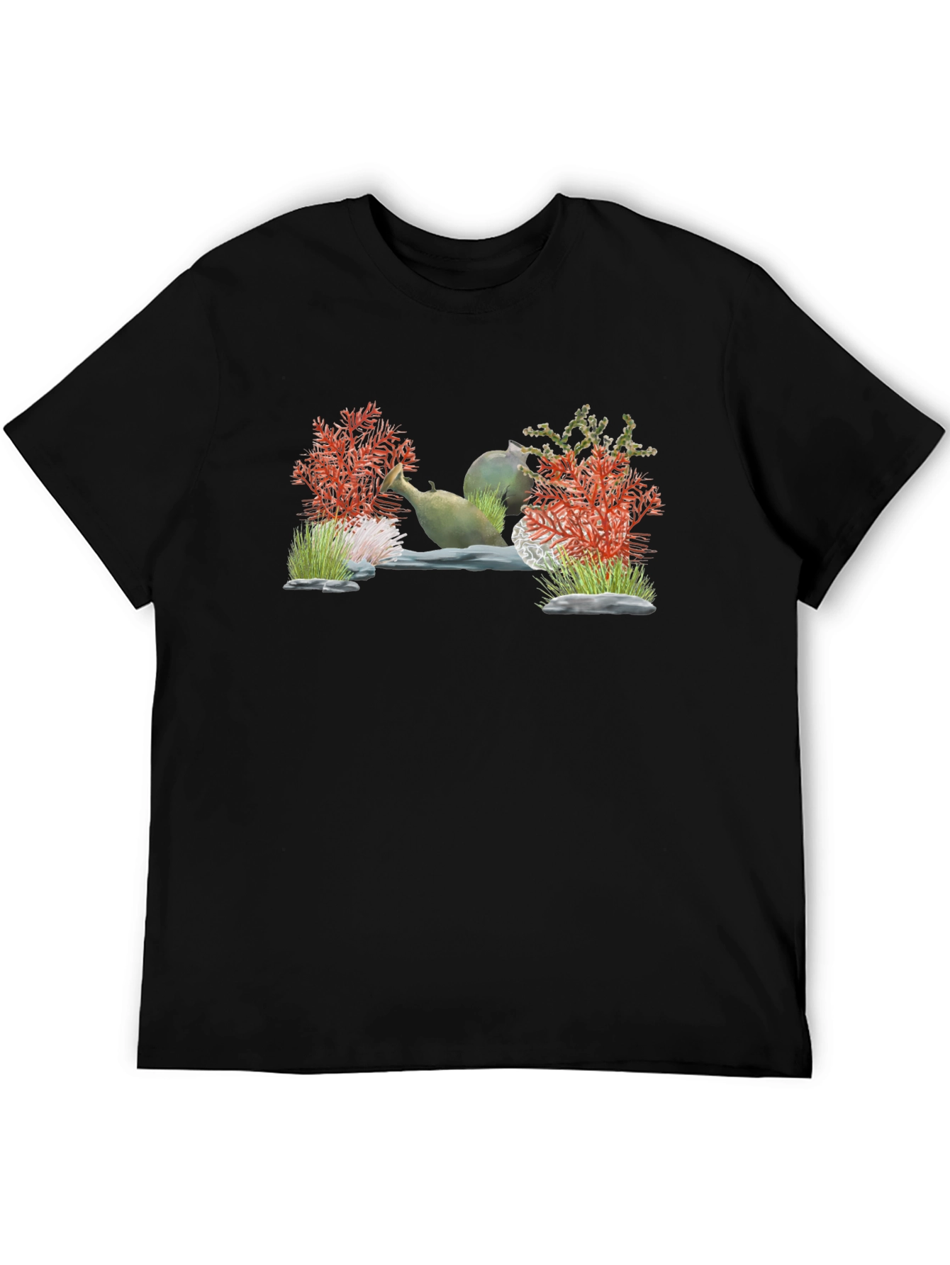Unique Aquarium Scene Graphic T-Shirt