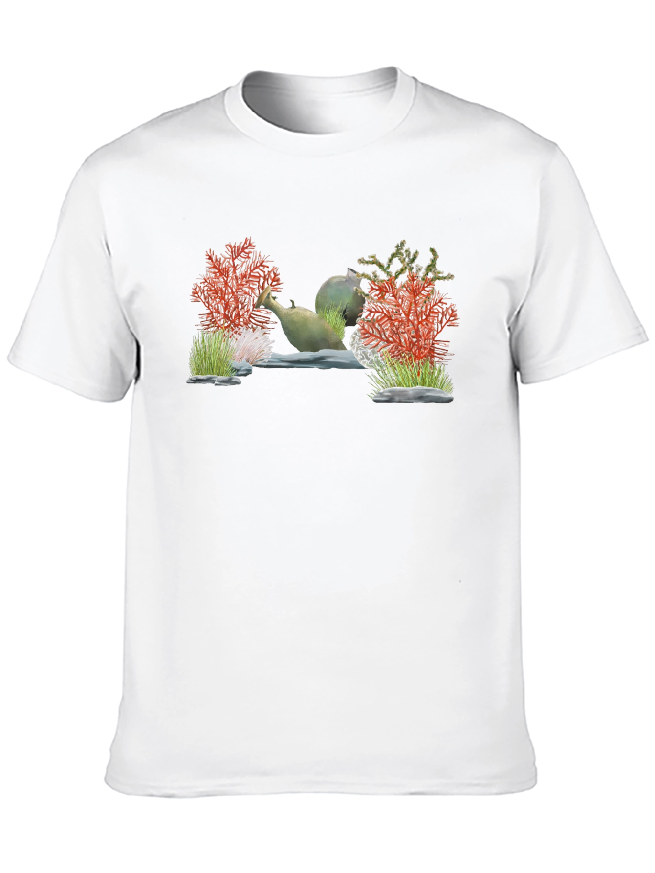Unique Aquarium Scene Graphic T-Shirt