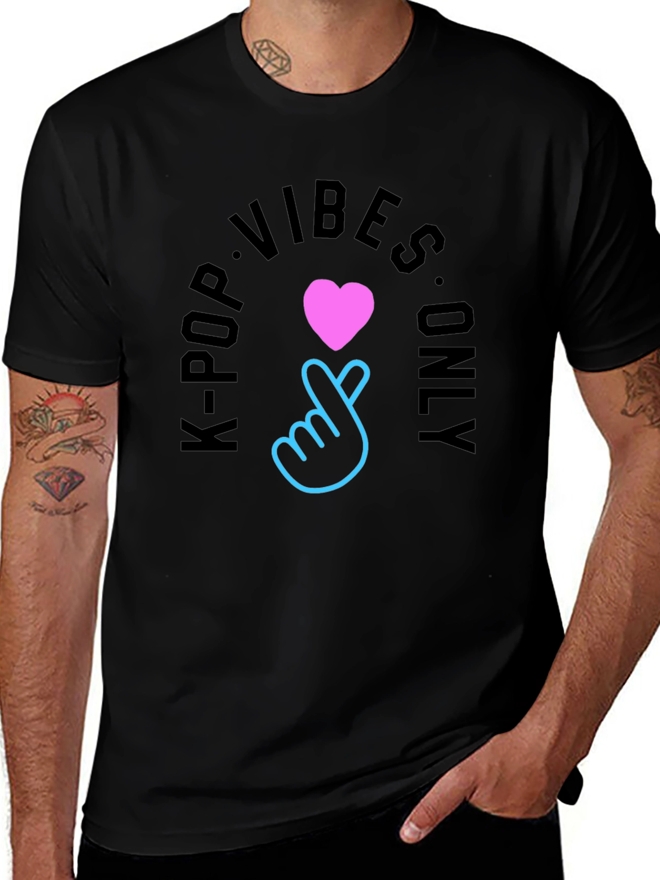 K-Pop Vibes Only Graphic Tee