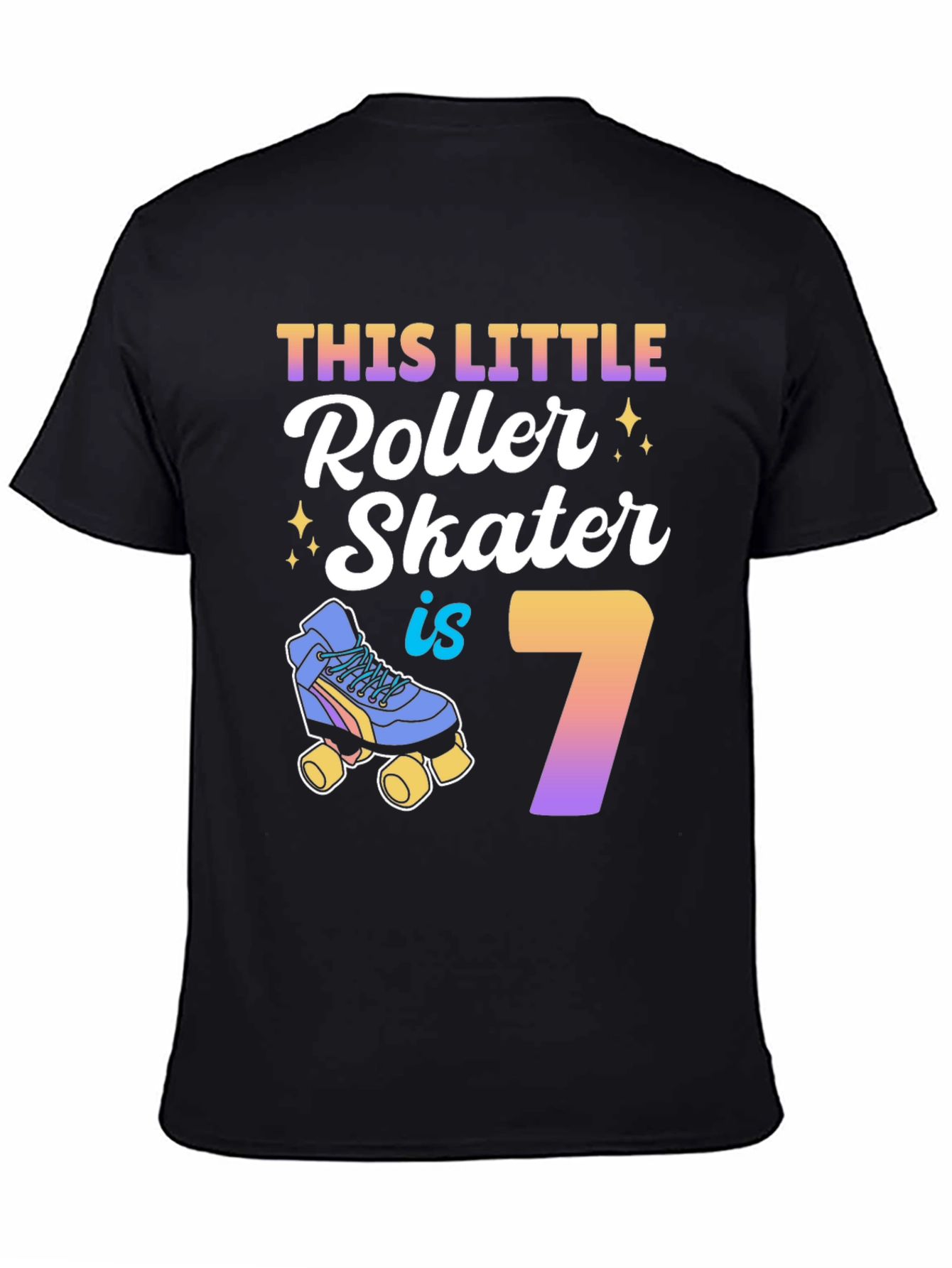 Roller Skater 7th Birthday T-Shirt