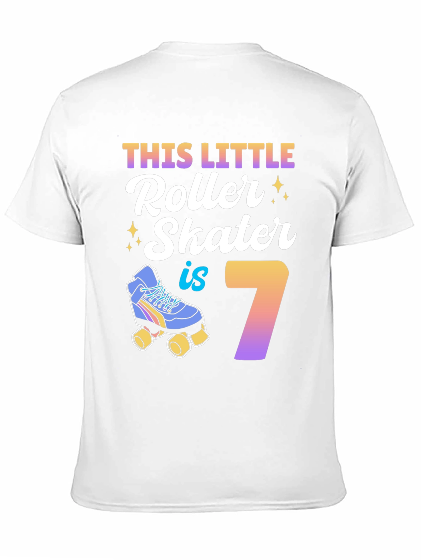 Roller Skater 7th Birthday T-Shirt