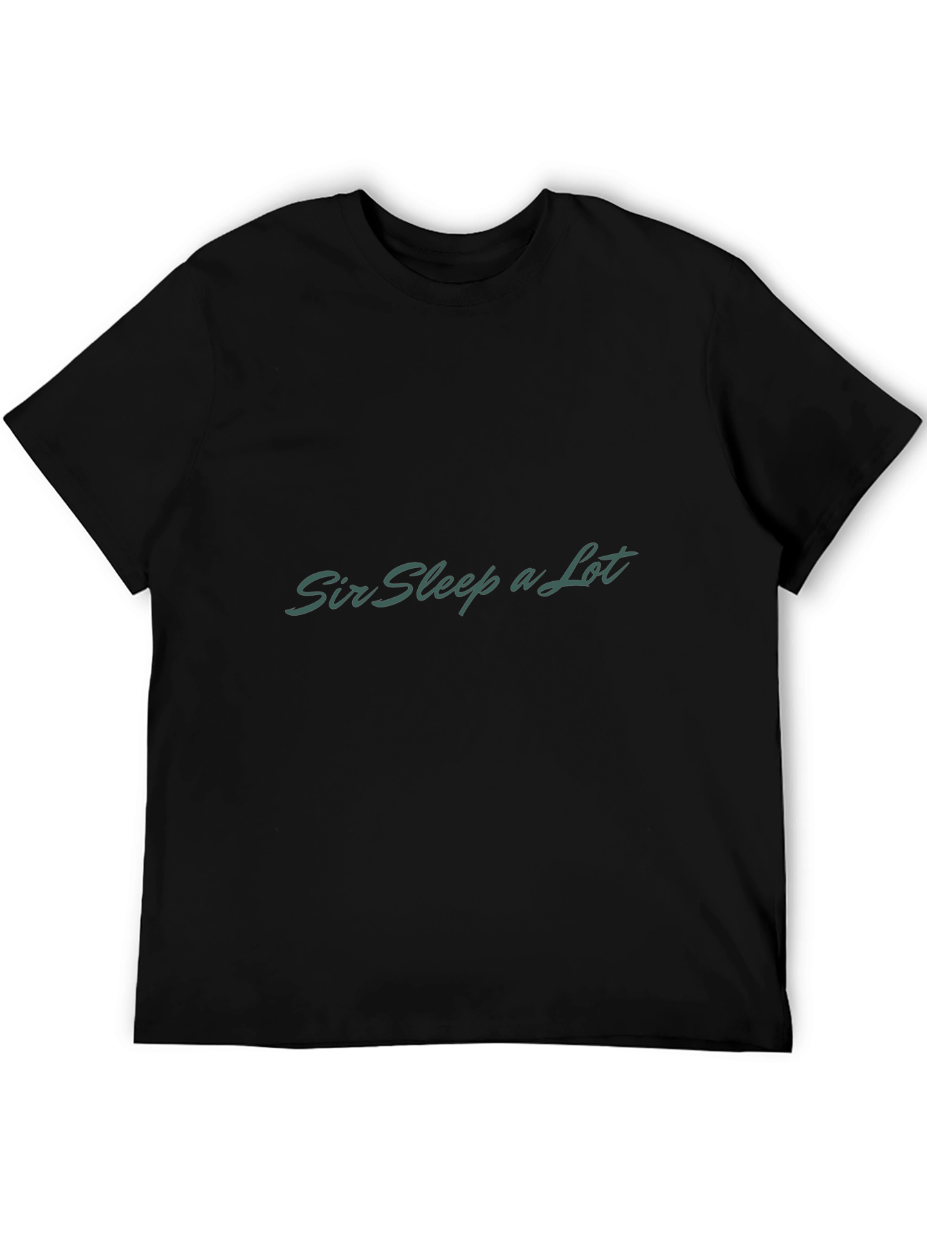 Sir Sleep A Lot Black Graphic T-Shirt