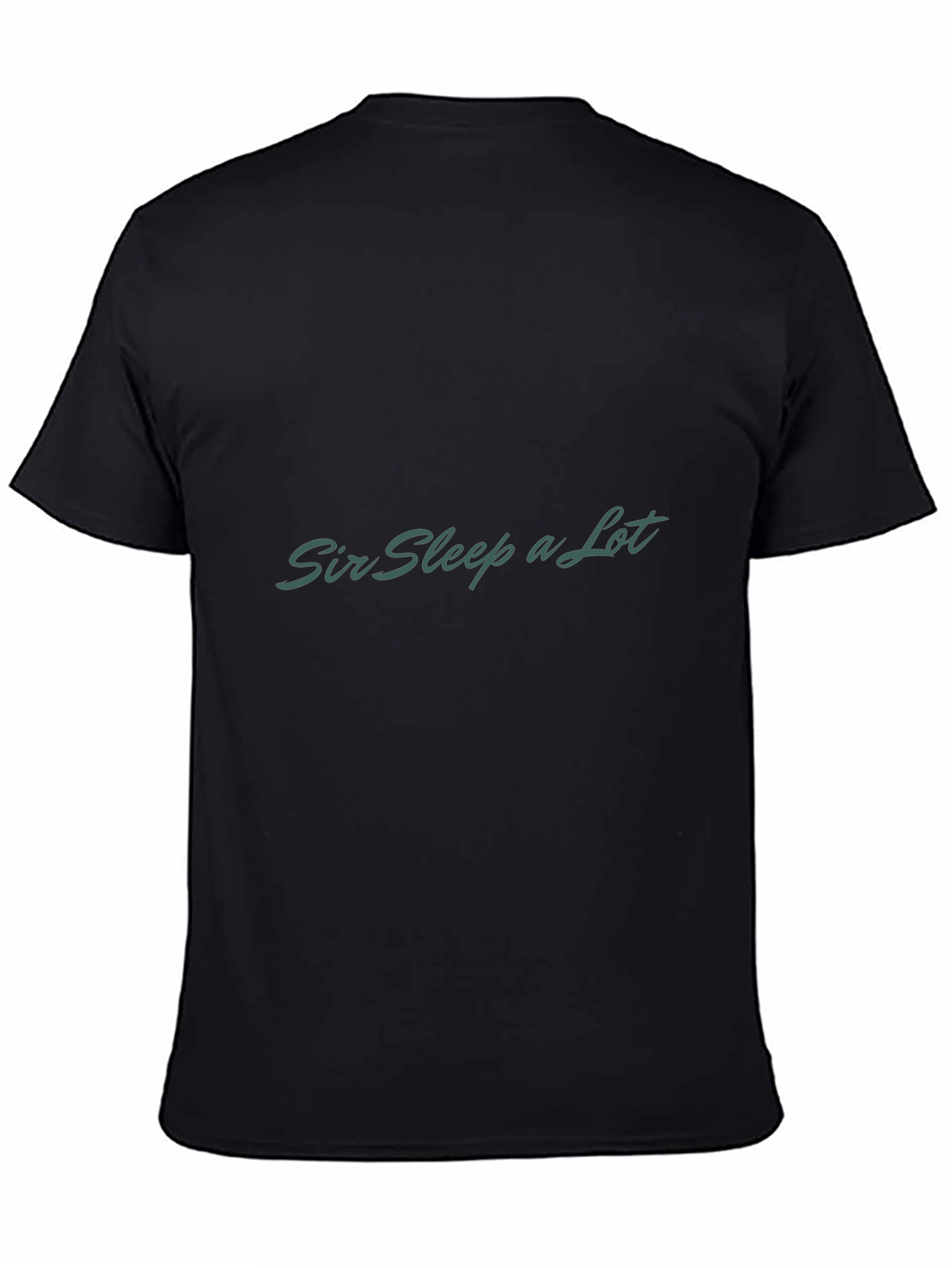 Sir Sleep A Lot Black Graphic T-Shirt