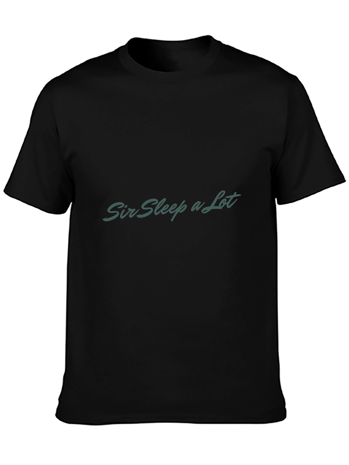 Sir Sleep A Lot Black Graphic T-Shirt