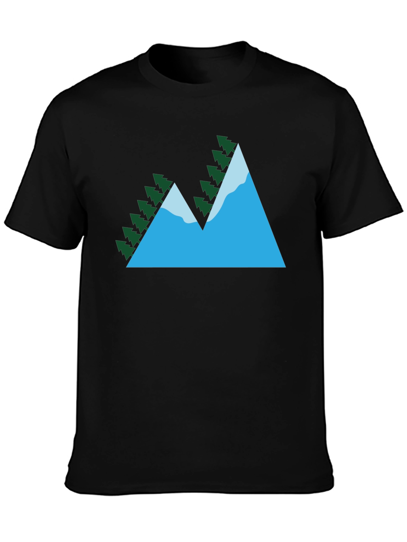 Mountain Peak Graphic T-Shirt - Nature Lovers Tee