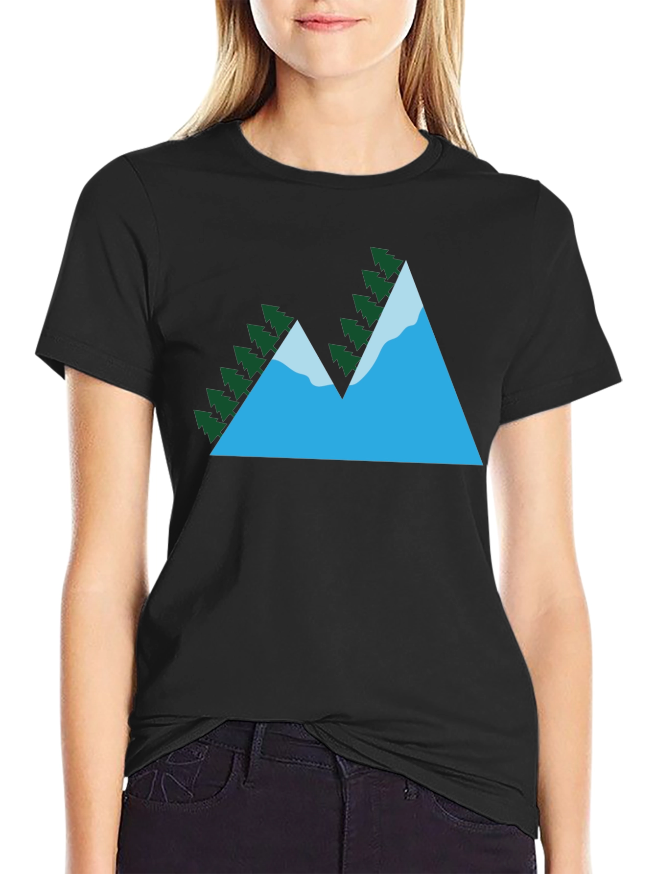 Mountain Peak Graphic T-Shirt - Nature Lovers Tee
