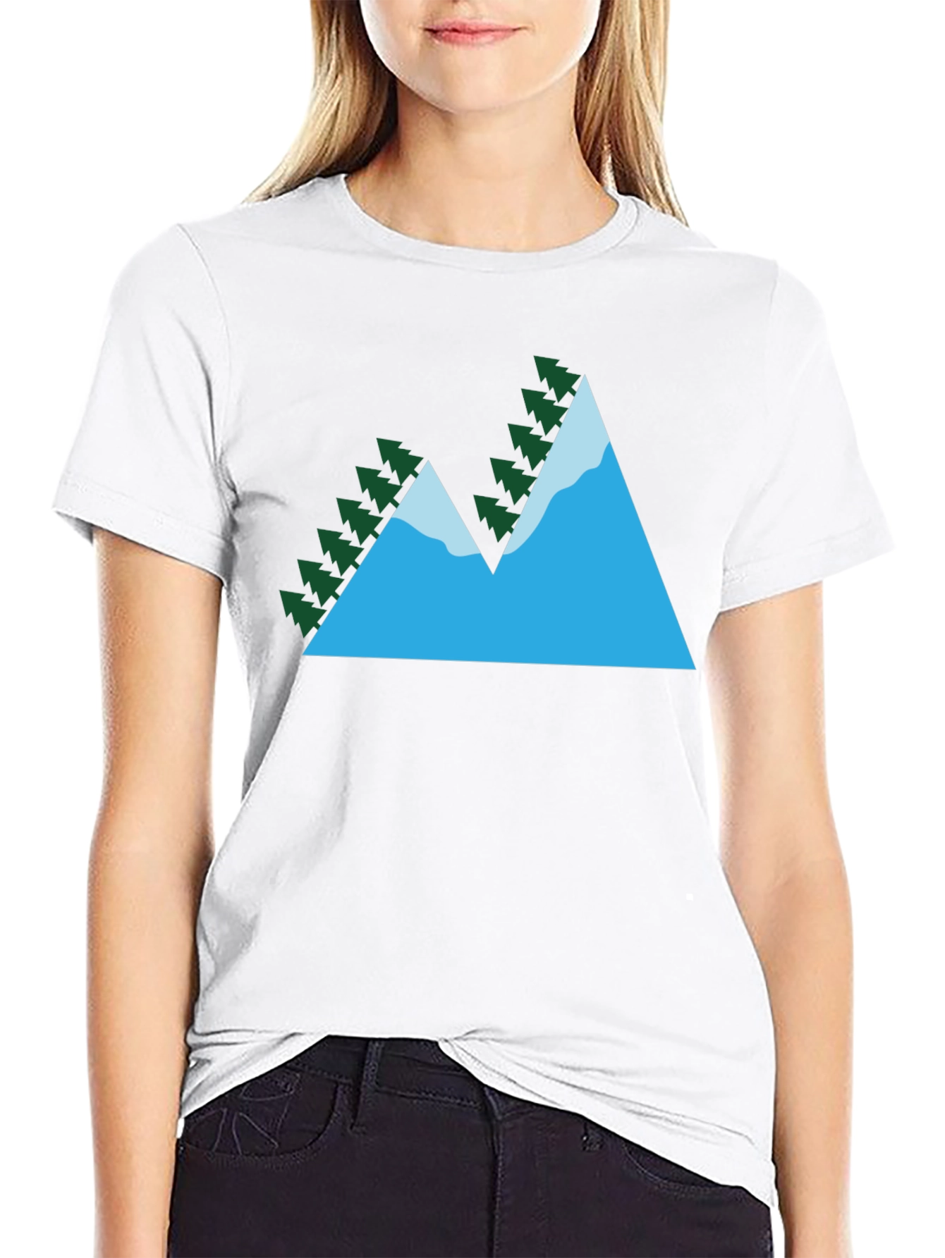 Mountain Peak Graphic T-Shirt - Nature Lovers Tee