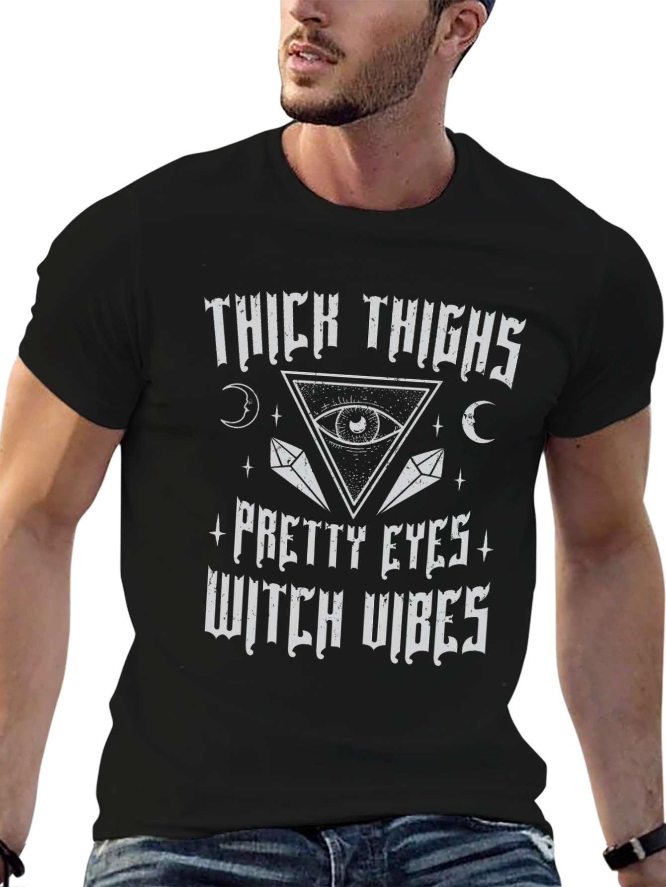 Thick Thighs Witch Vibes Graphic Tee