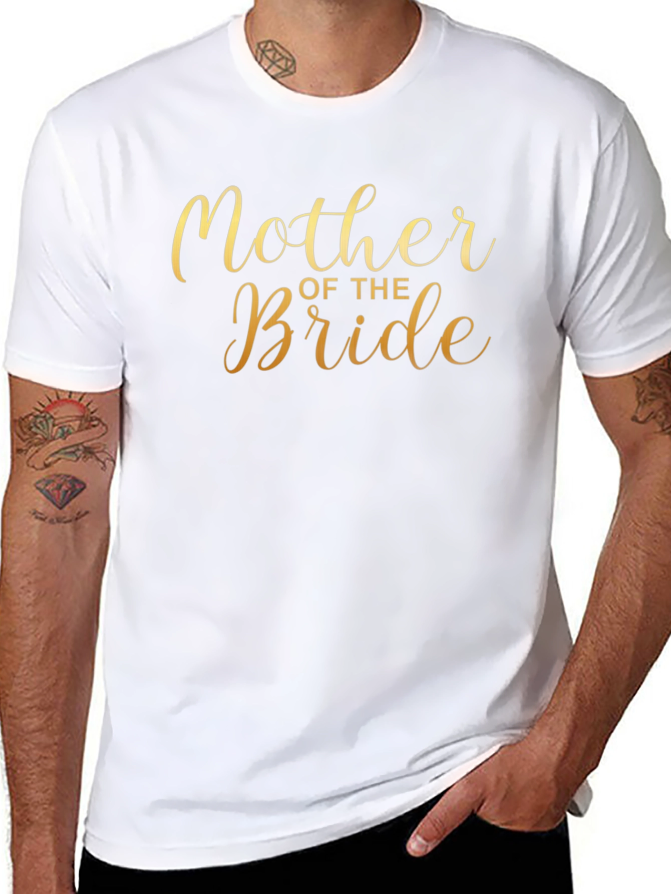 Mother of the Bride Graphic T-Shirt - Black
