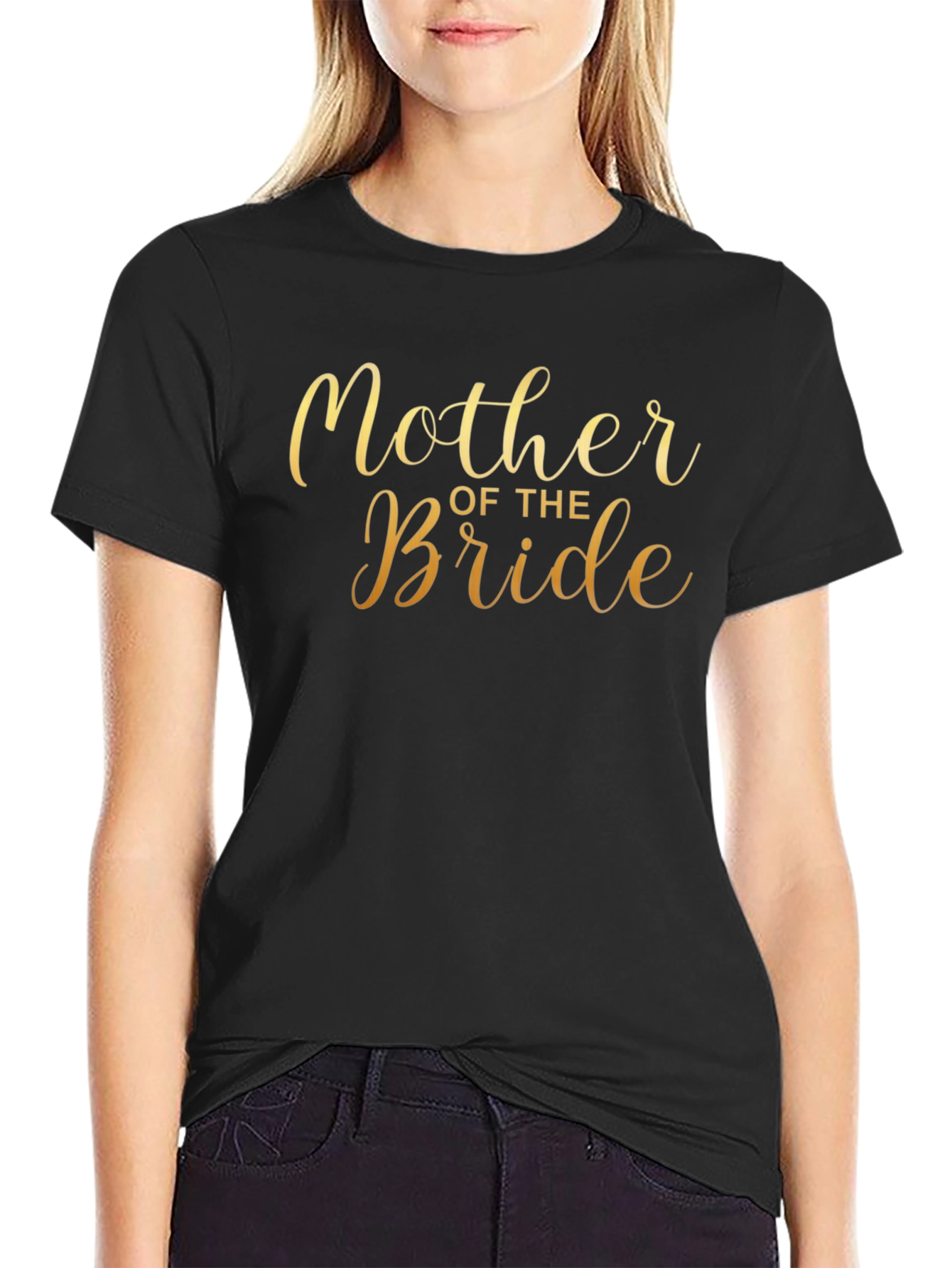 Mother of the Bride Graphic T-Shirt - Black