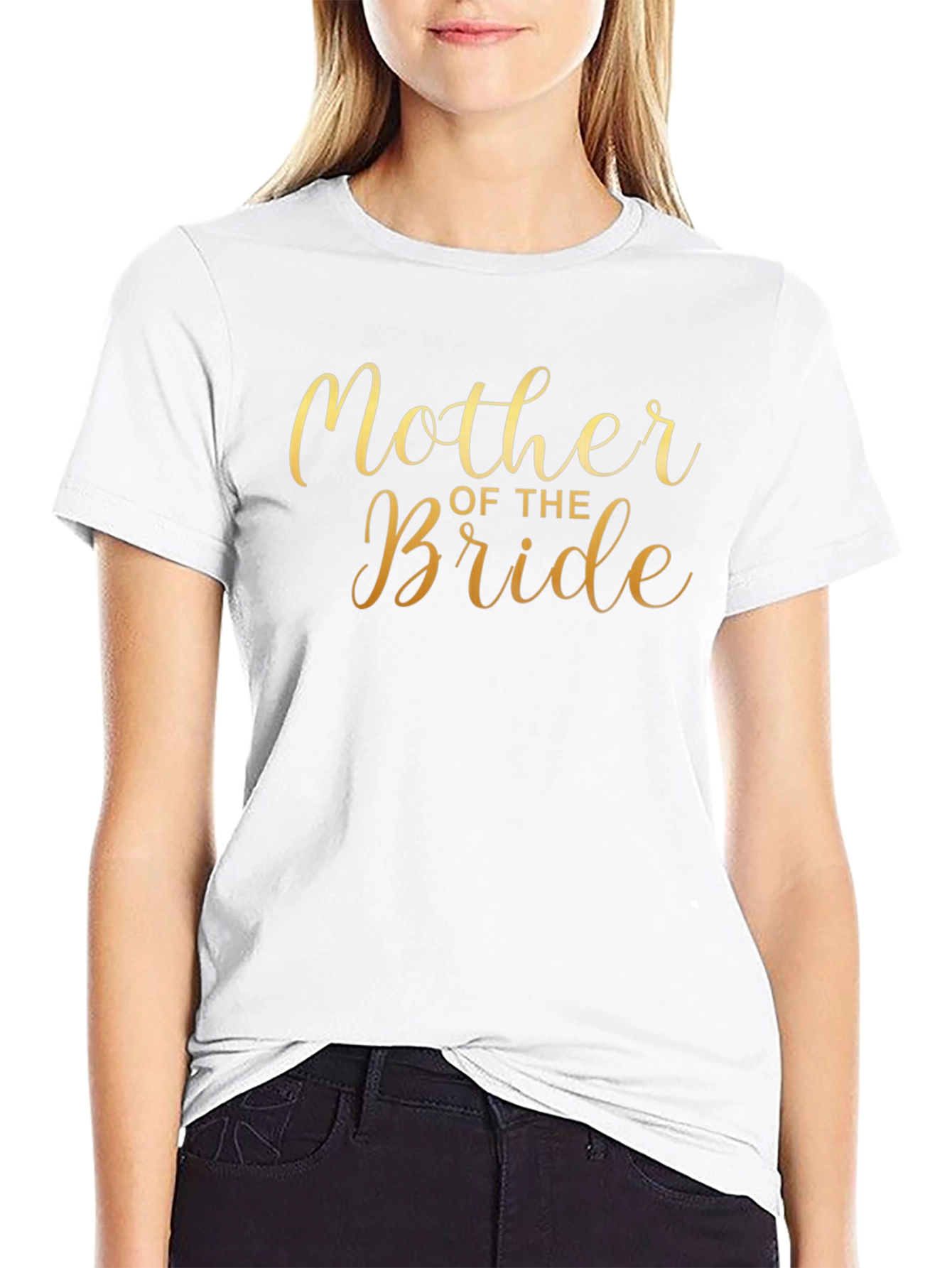 Mother of the Bride Graphic T-Shirt - Black