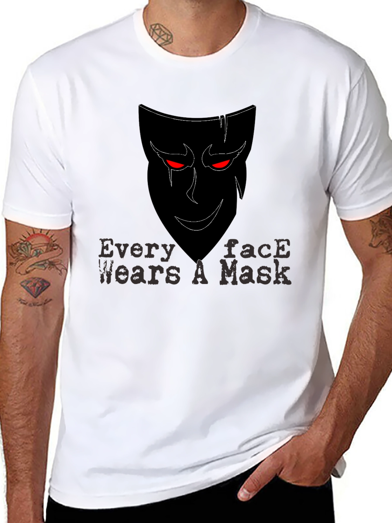 Every Face Wears a Mask T-Shirt