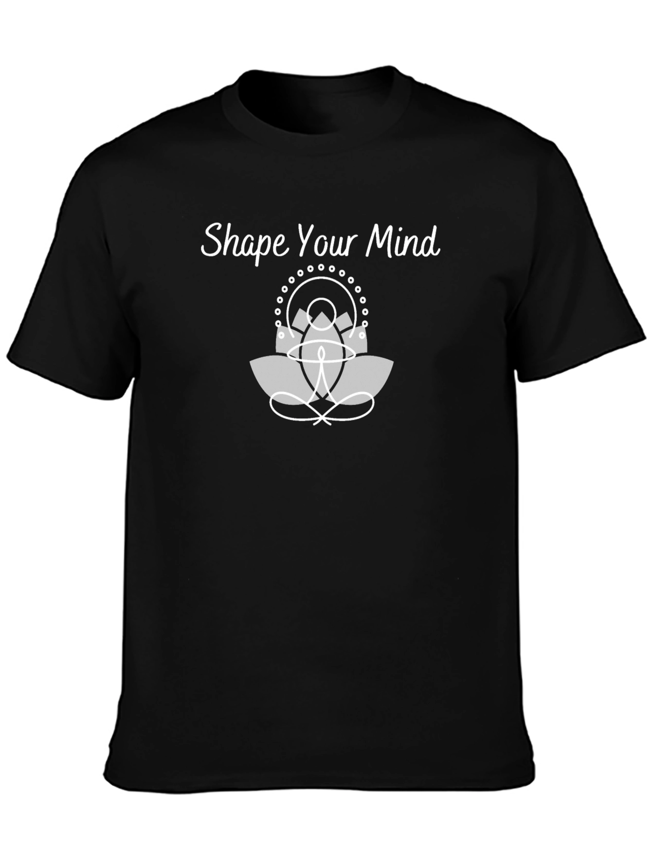 Shape Your Mind Tee - Black Cotton T-Shirt