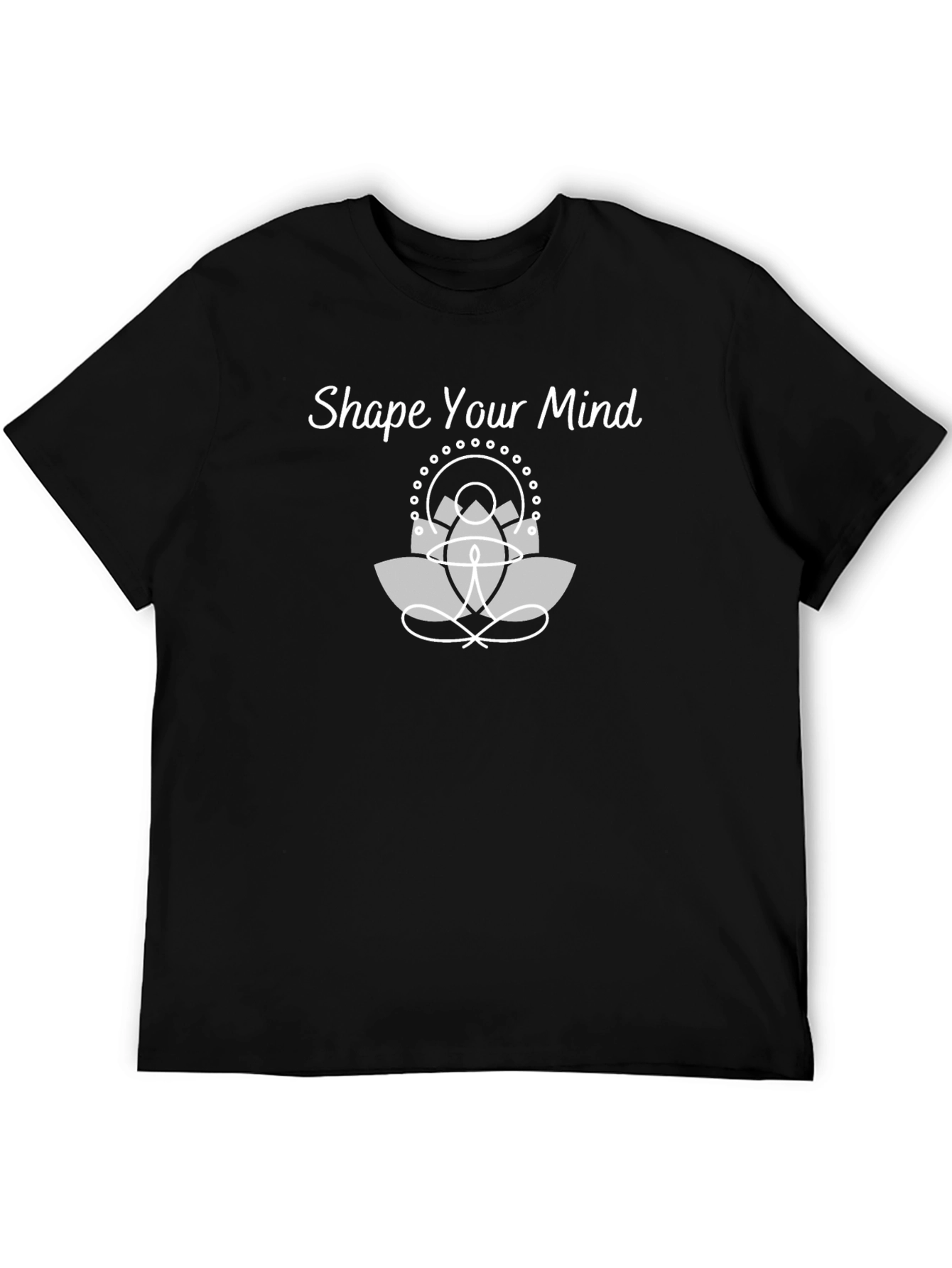 Shape Your Mind Tee - Black Cotton T-Shirt