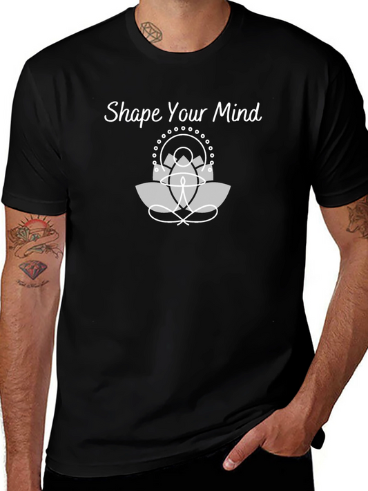Shape Your Mind Tee - Black Cotton T-Shirt