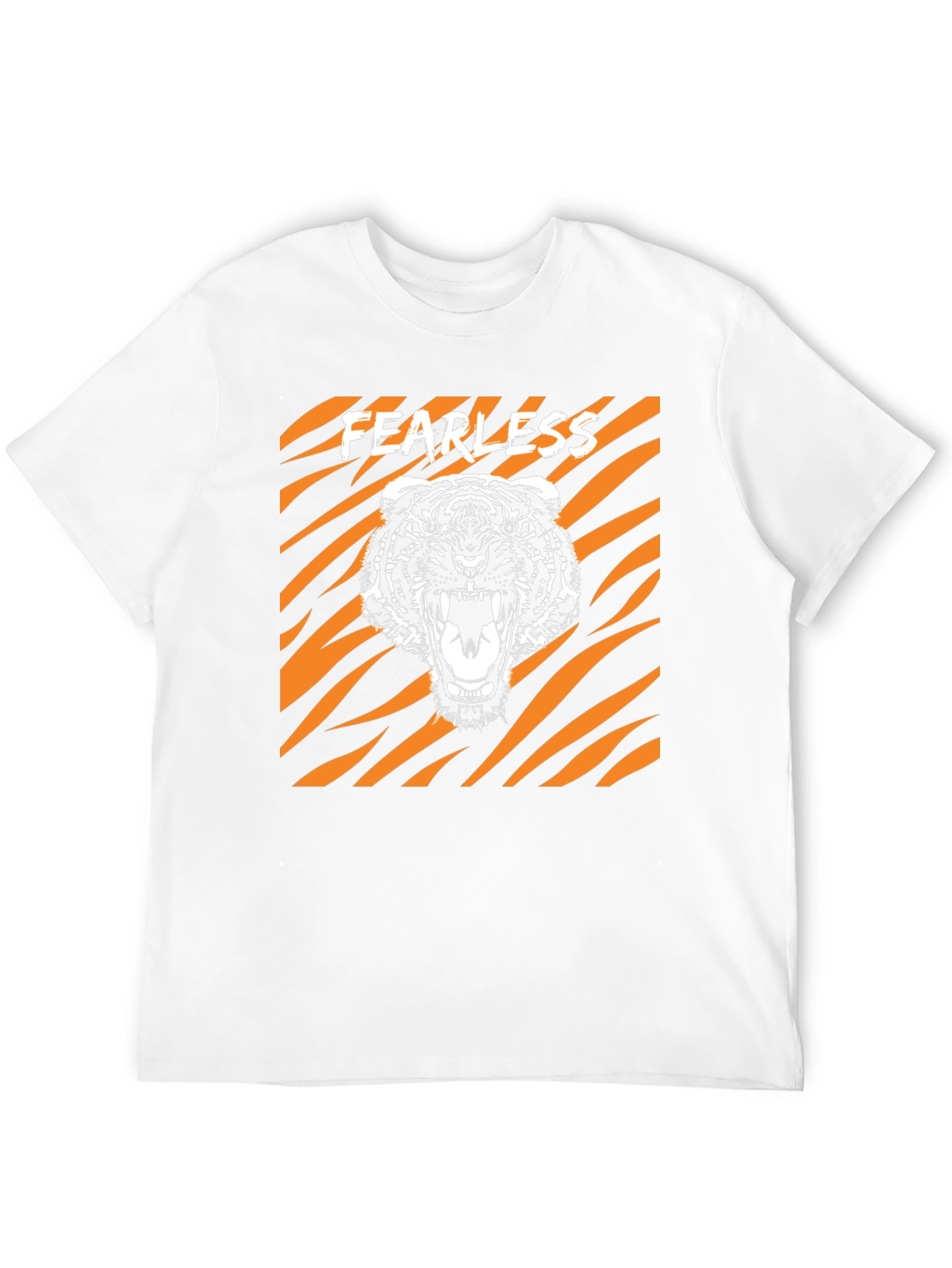 Fearless Tiger Graphic Tee - Bold Animal Print