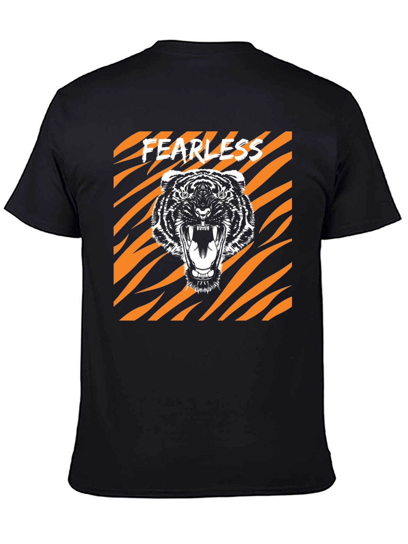 Fearless Tiger Graphic Tee - Bold Animal Print