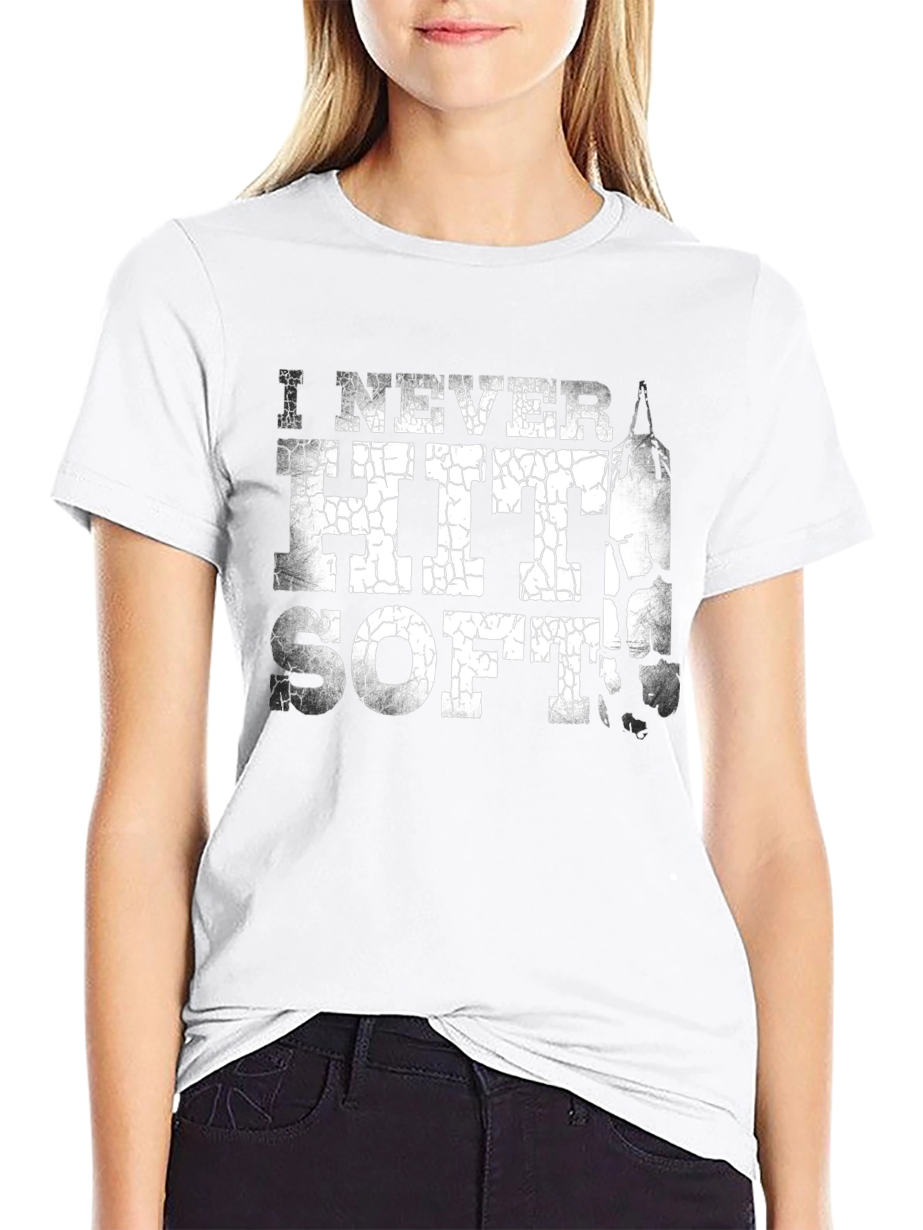 I Never Hit Soft Boxing Graphic Tee