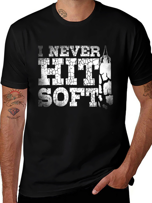 I Never Hit Soft Boxing Graphic Tee