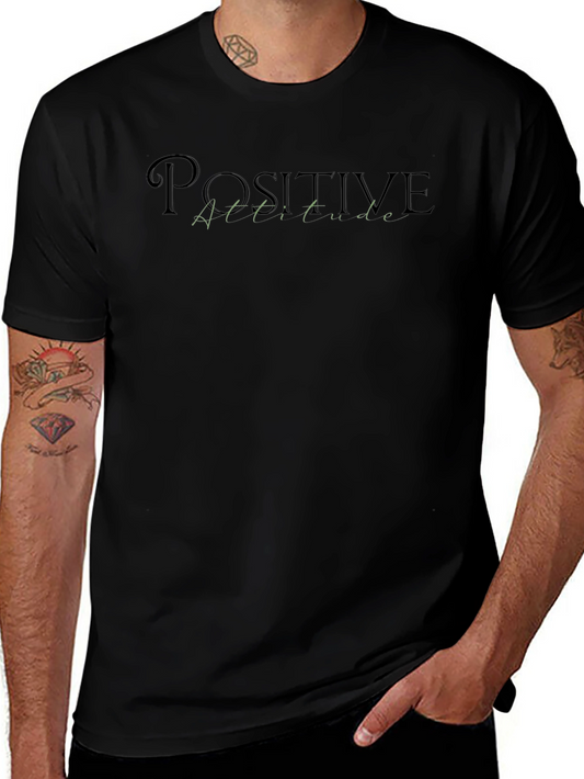 Positive Attitude Black T-Shirt