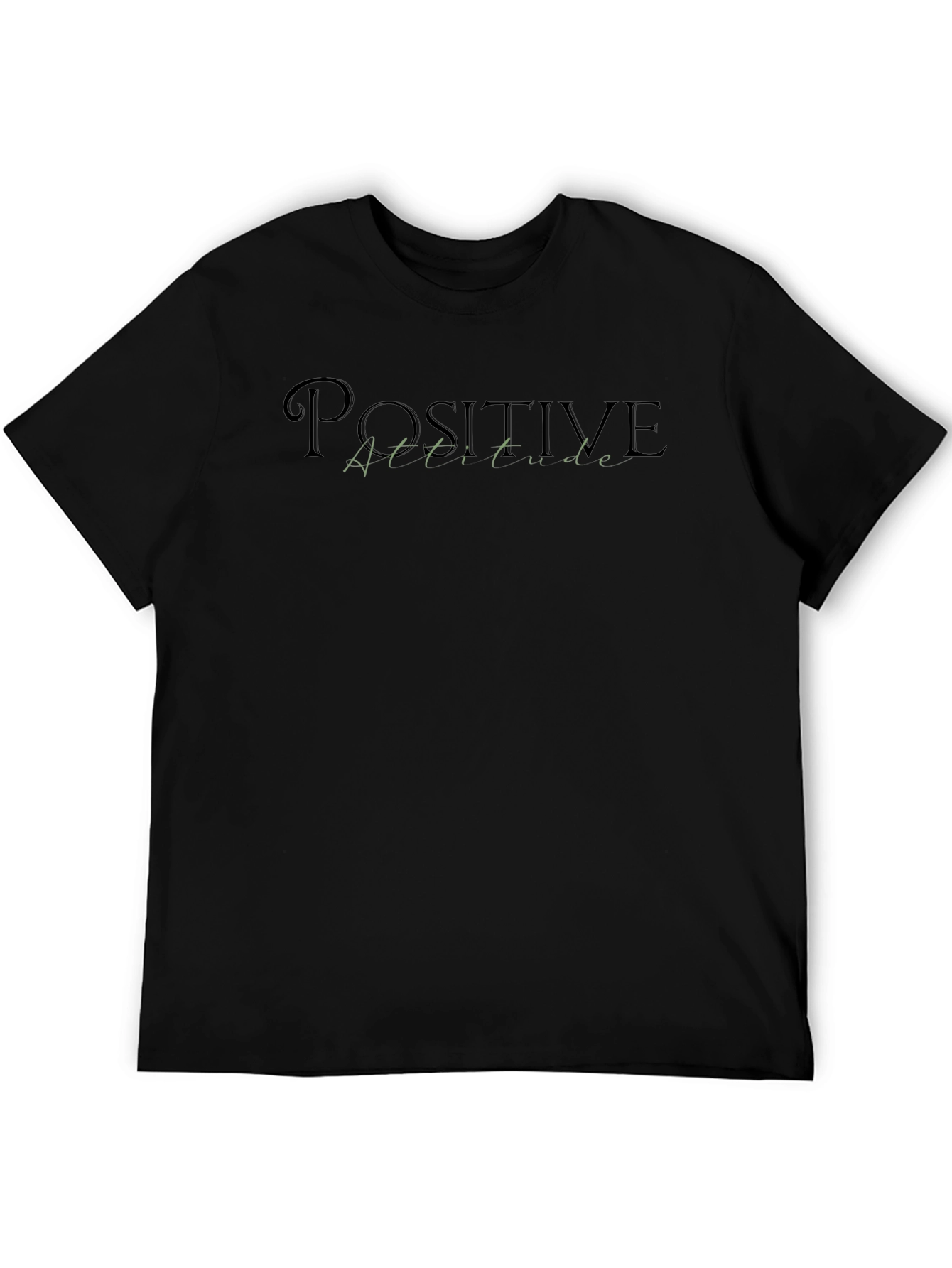 Positive Attitude Black T-Shirt