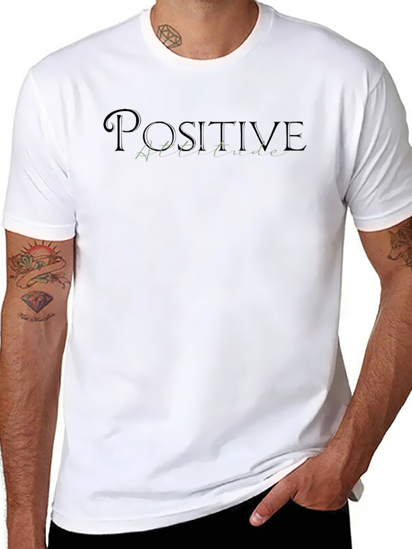 Positive Attitude Black T-Shirt