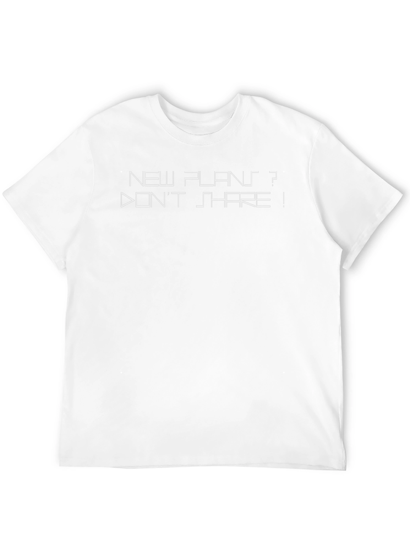 New Plans? Dont Share! Black T-Shirt