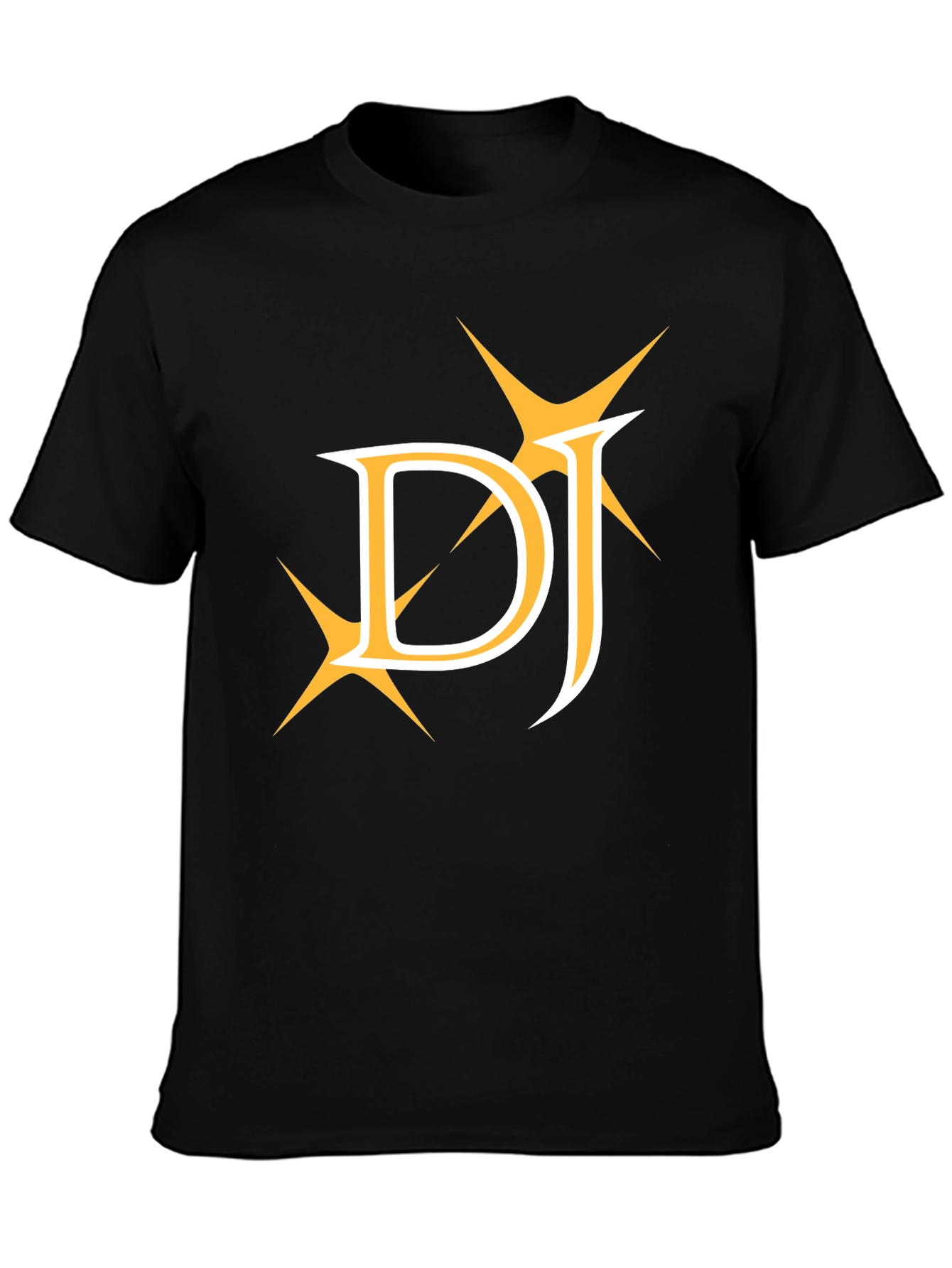 DJ Golden Graphic Tee - Stylish Black Cotton T-Shirt