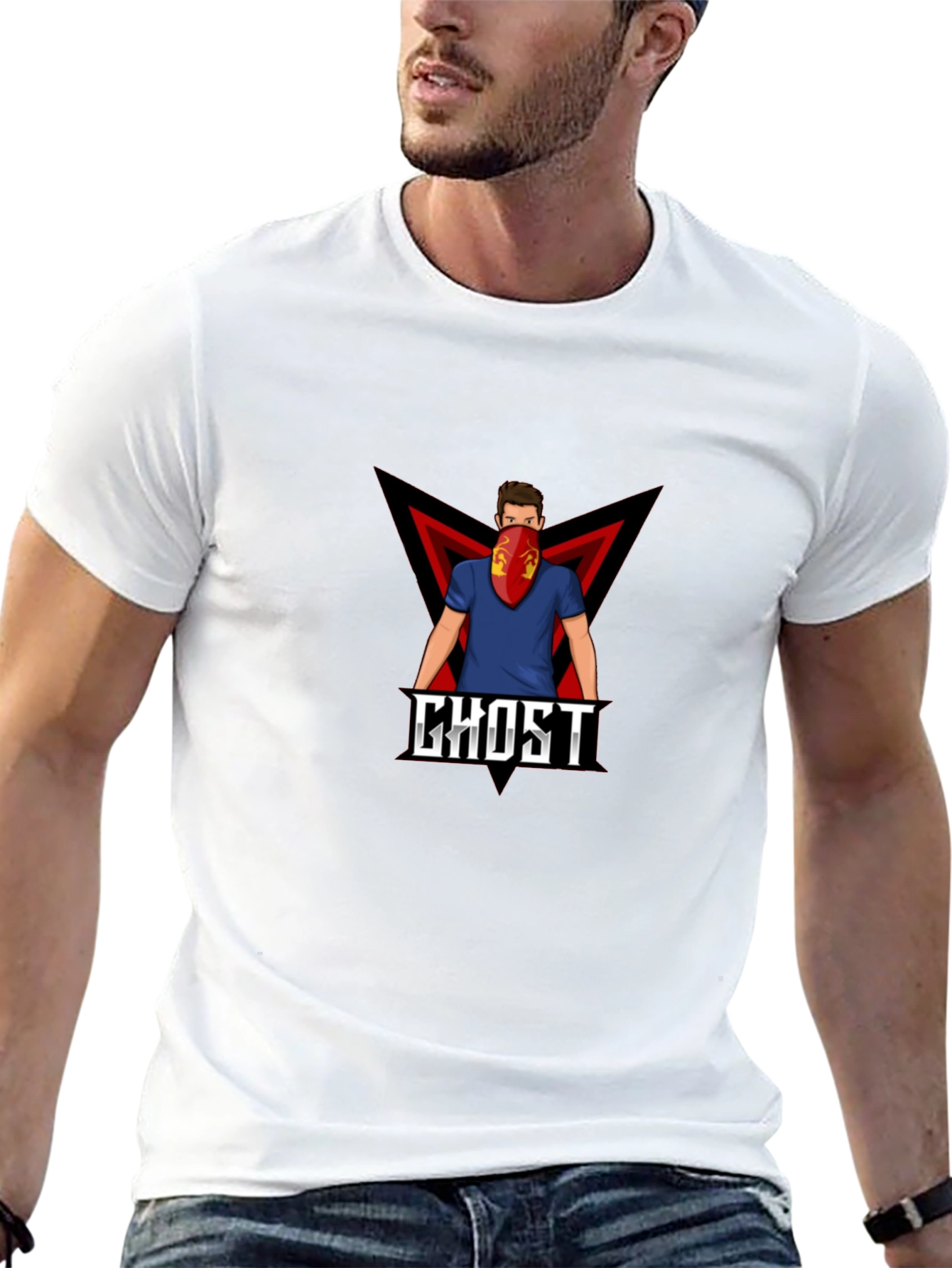 Ghost Graphic Tee - Modern Urban Style