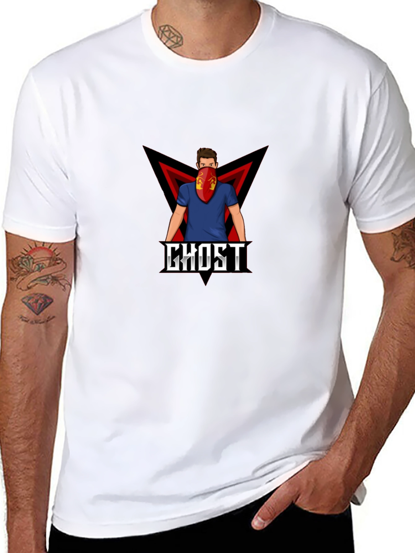 Ghost Graphic Tee - Modern Urban Style