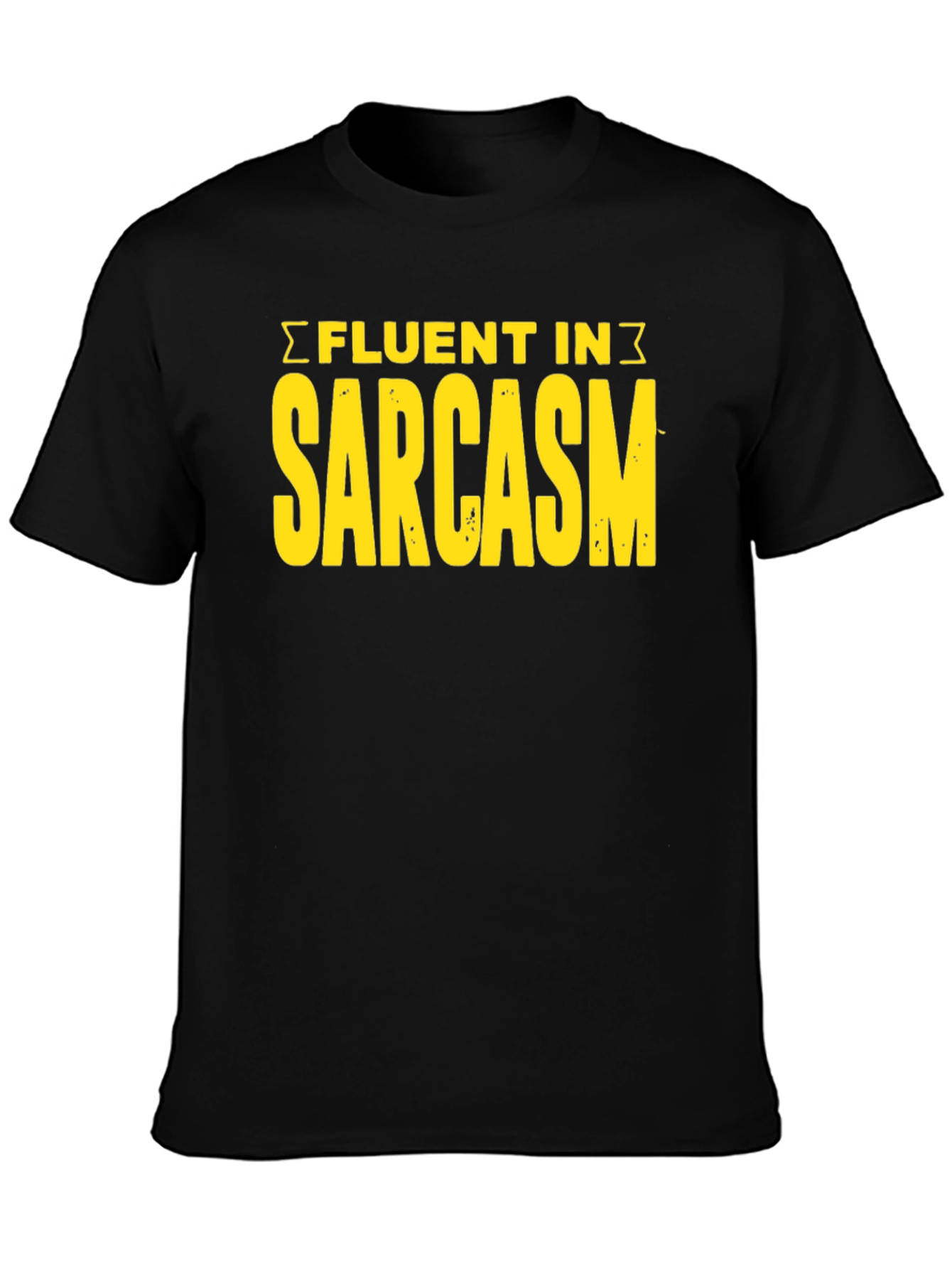 Fluent In Sarcasm Graphic Tee - Black