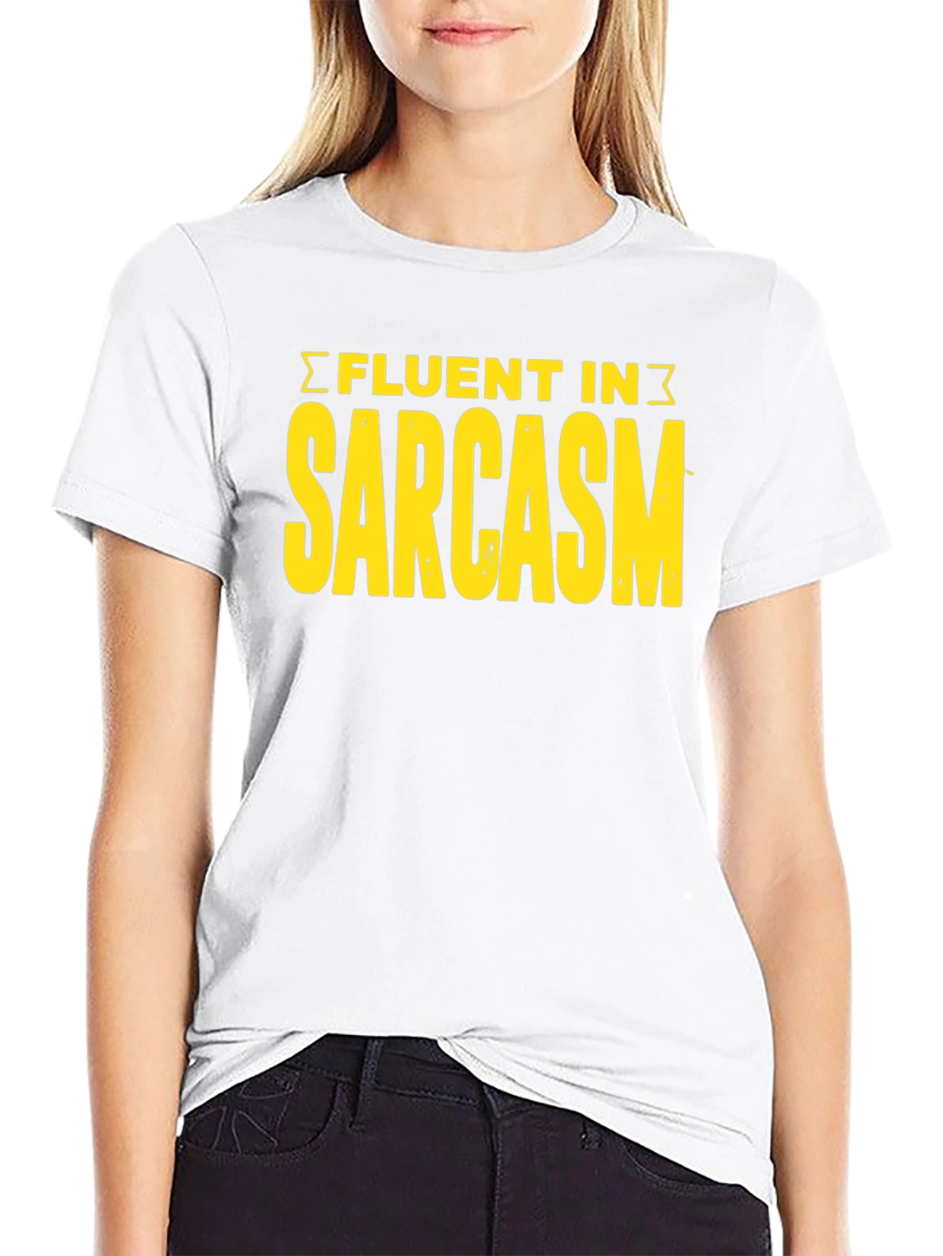 Fluent In Sarcasm Graphic Tee - Black