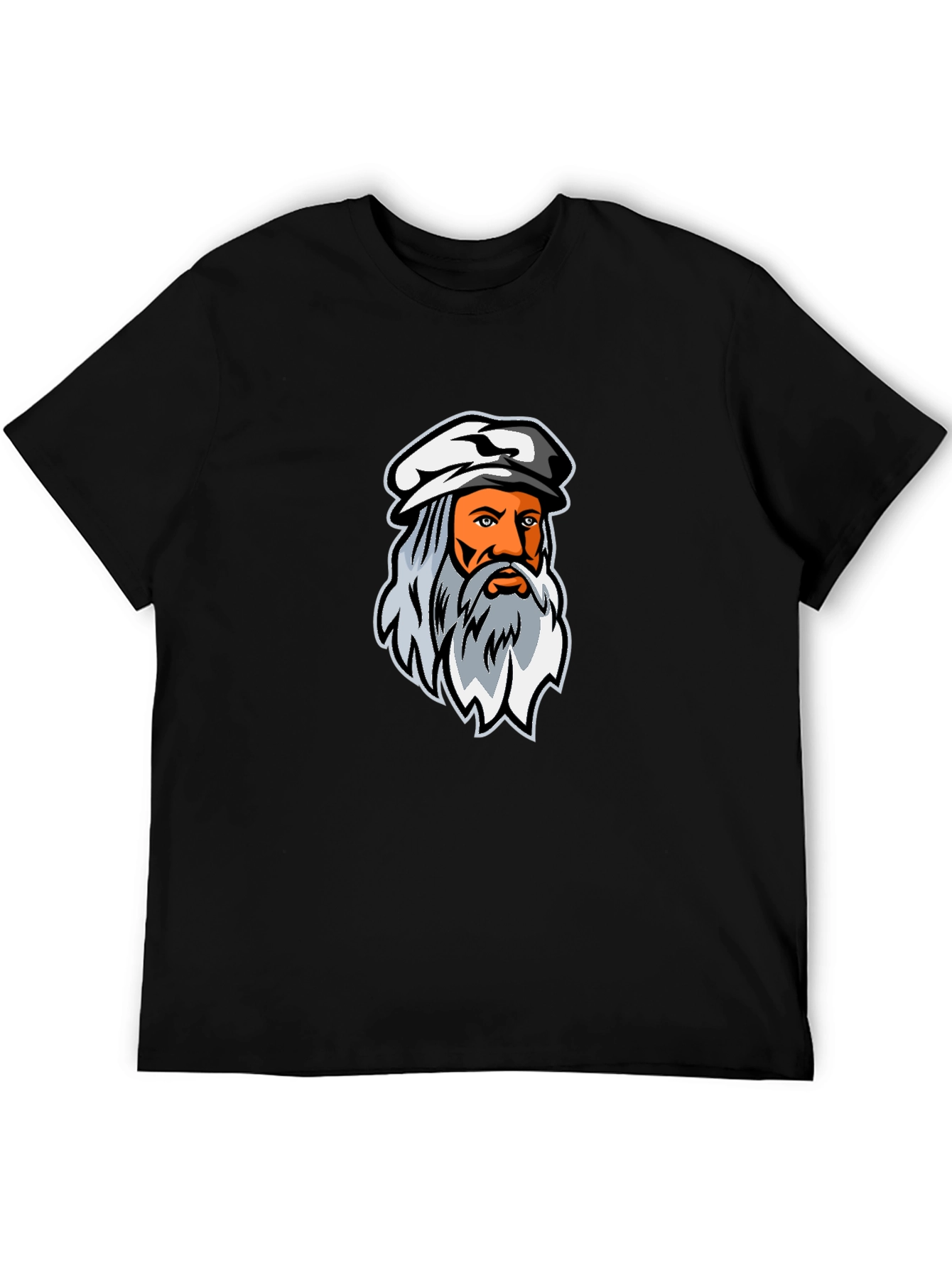 Da Vinci T-Shirt - Black Cotton Blend