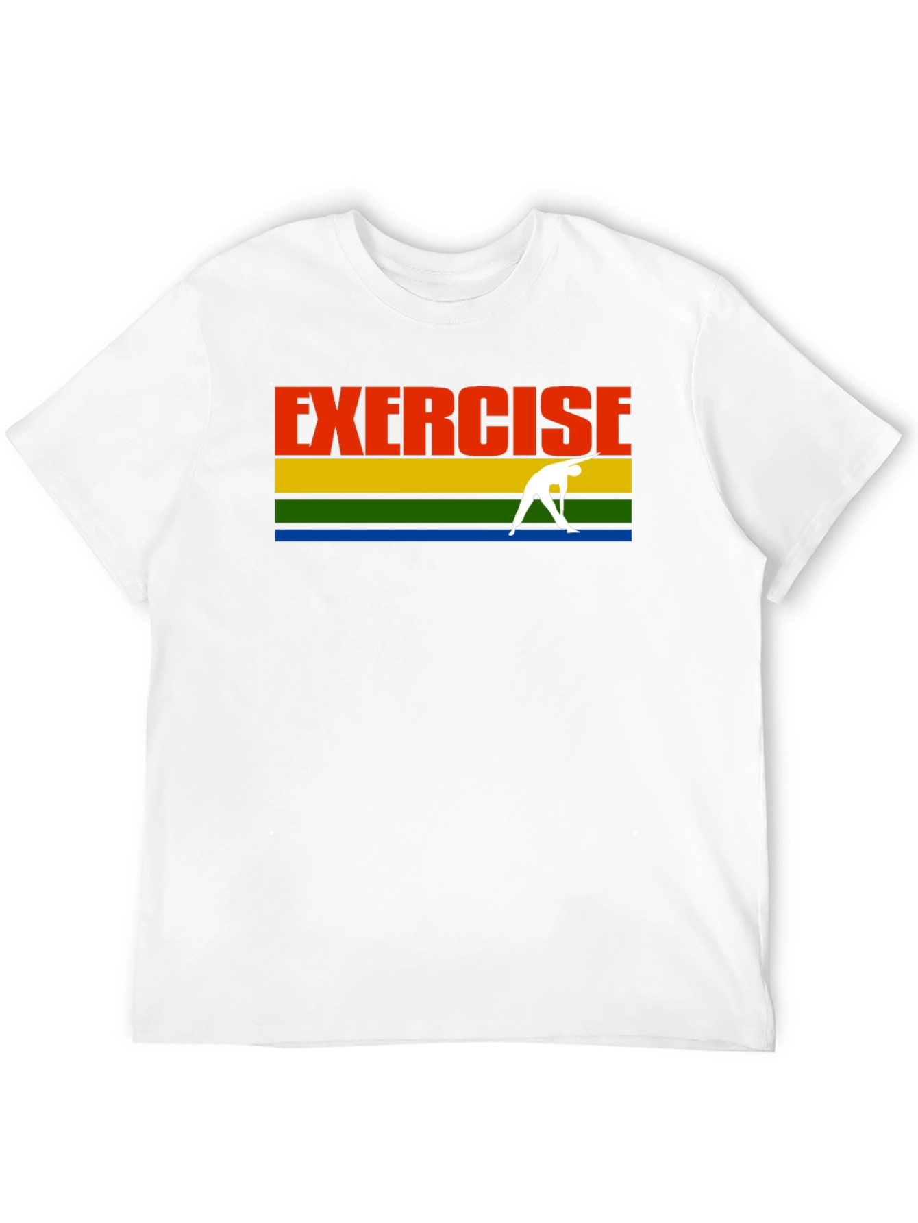 Exercise T-Shirt Black Retro Yoga Graphic Tee
