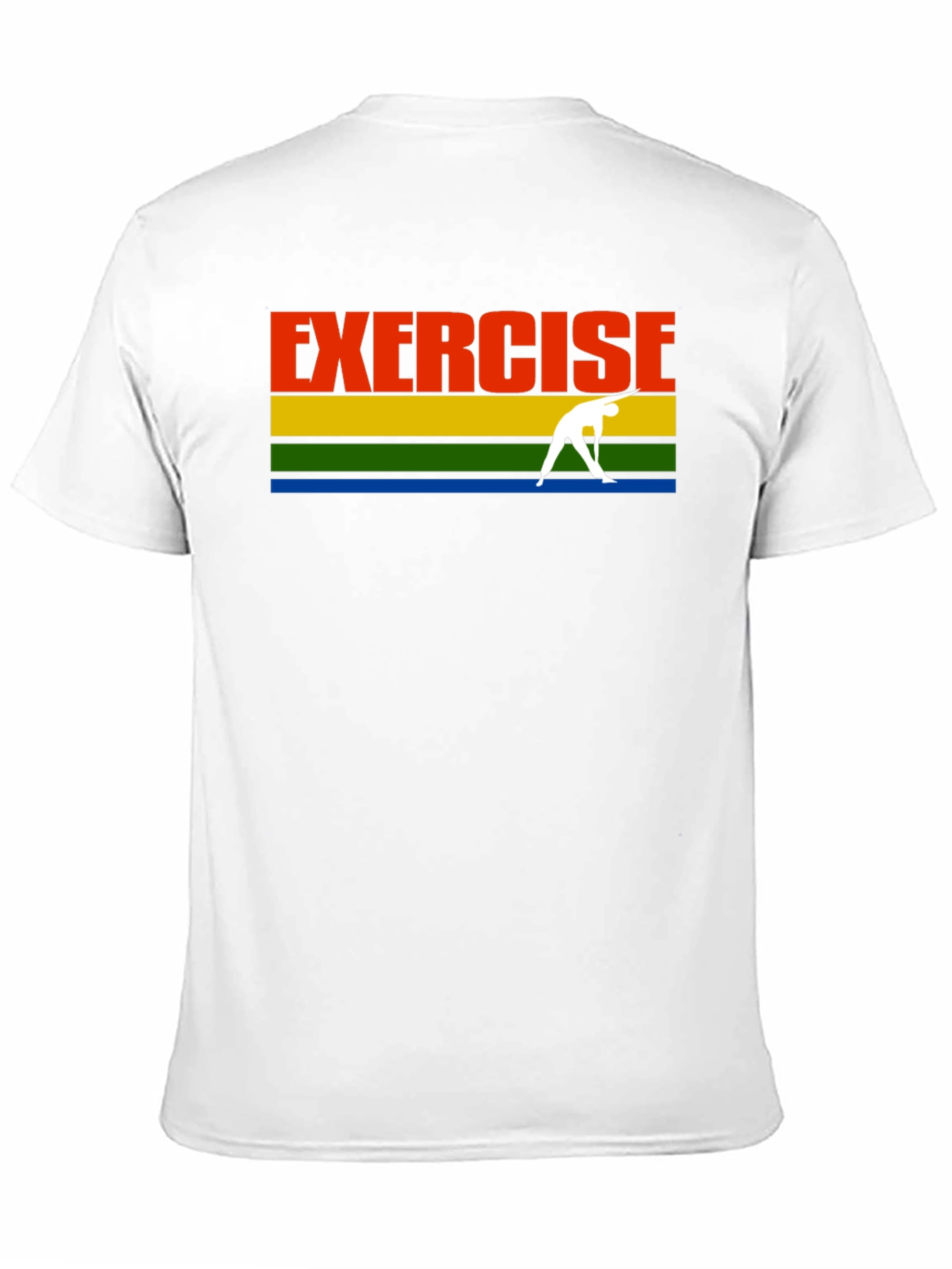 Exercise T-Shirt Black Retro Yoga Graphic Tee